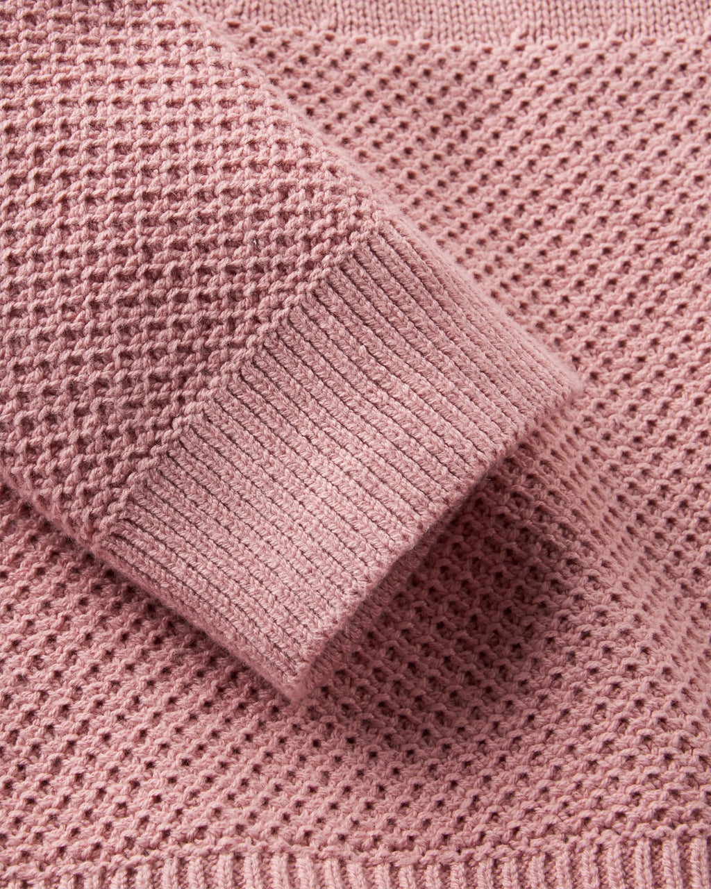 Cove Organic Cotton Knitted Jumper - Pink Haze