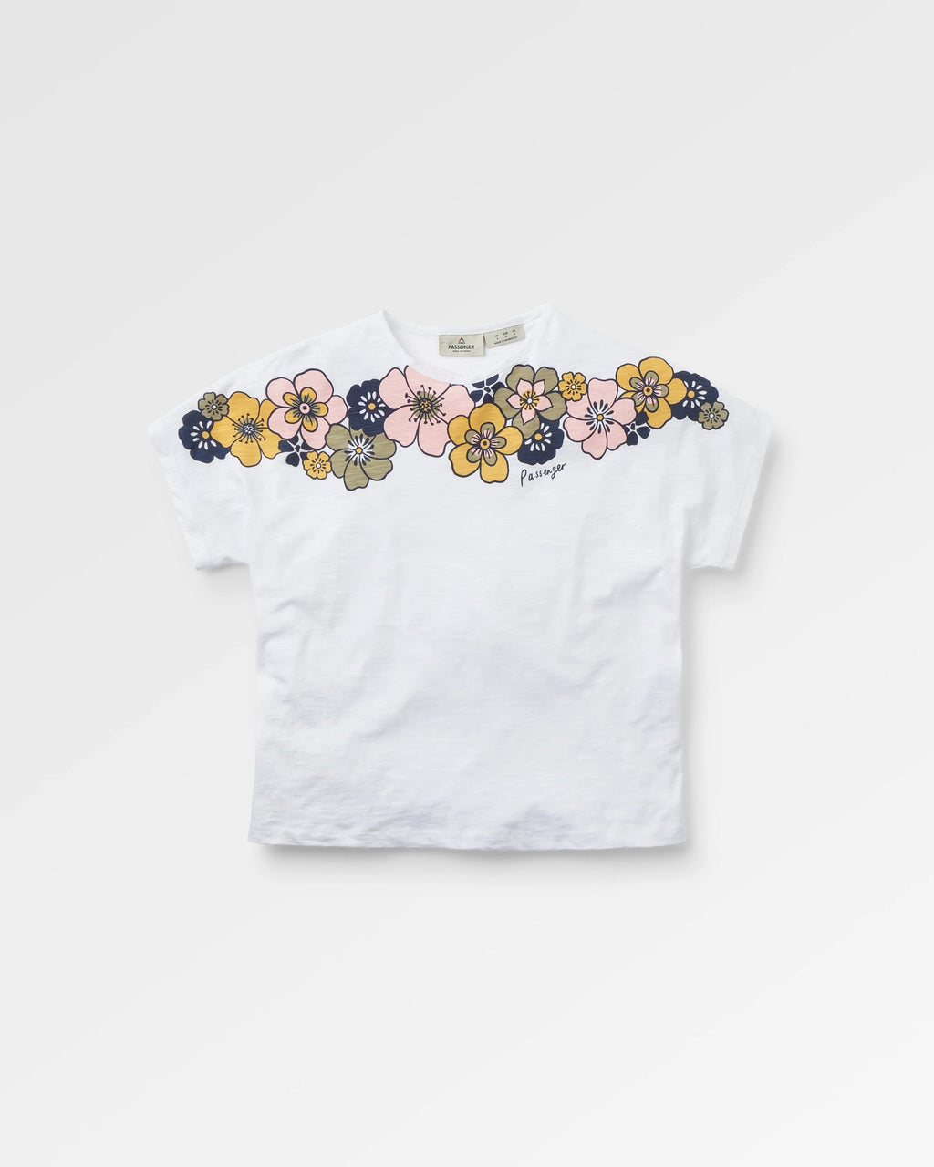 Floral Recycled Cotton T-Shirt - White