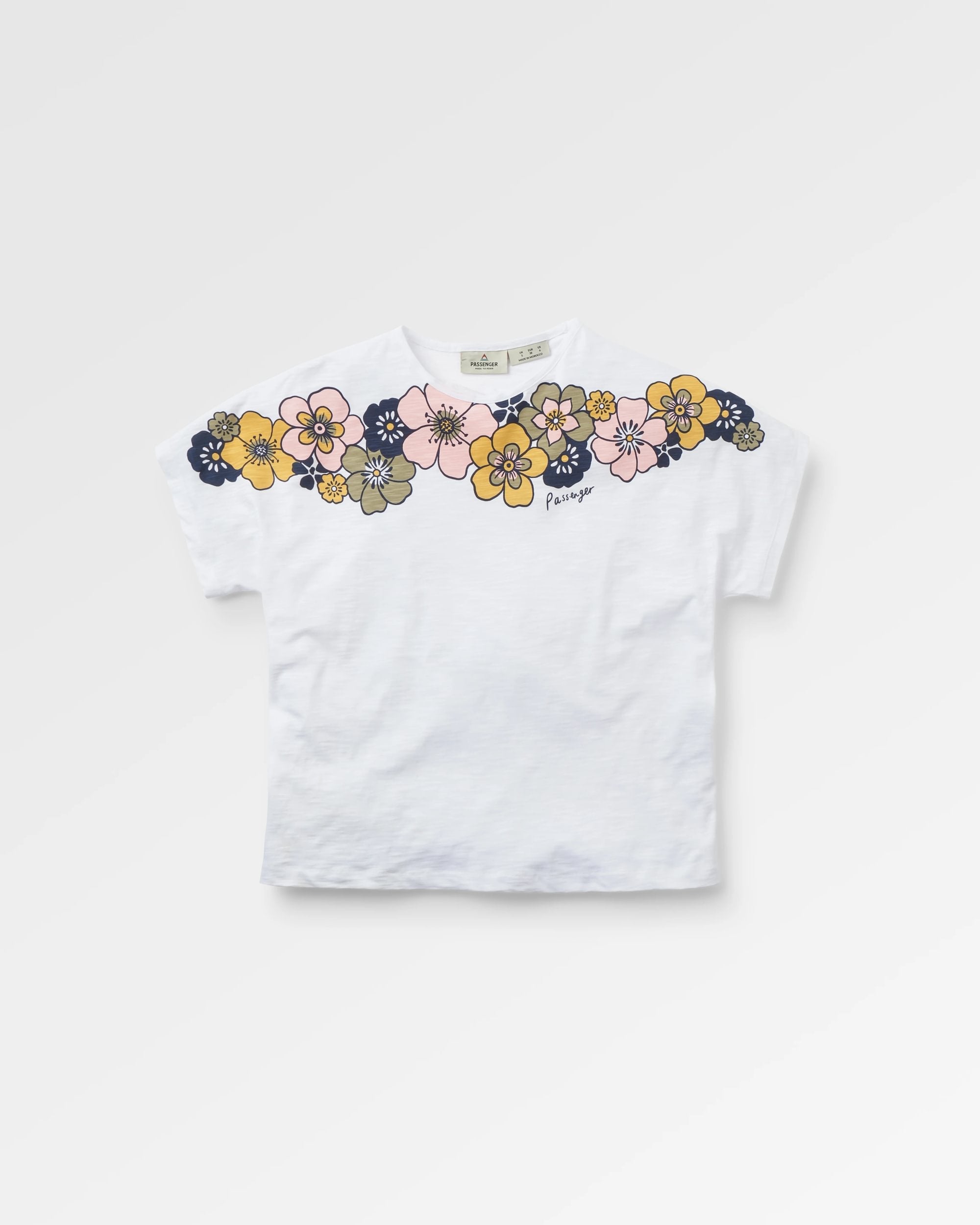 Floral Recycled Cotton T-Shirt - White