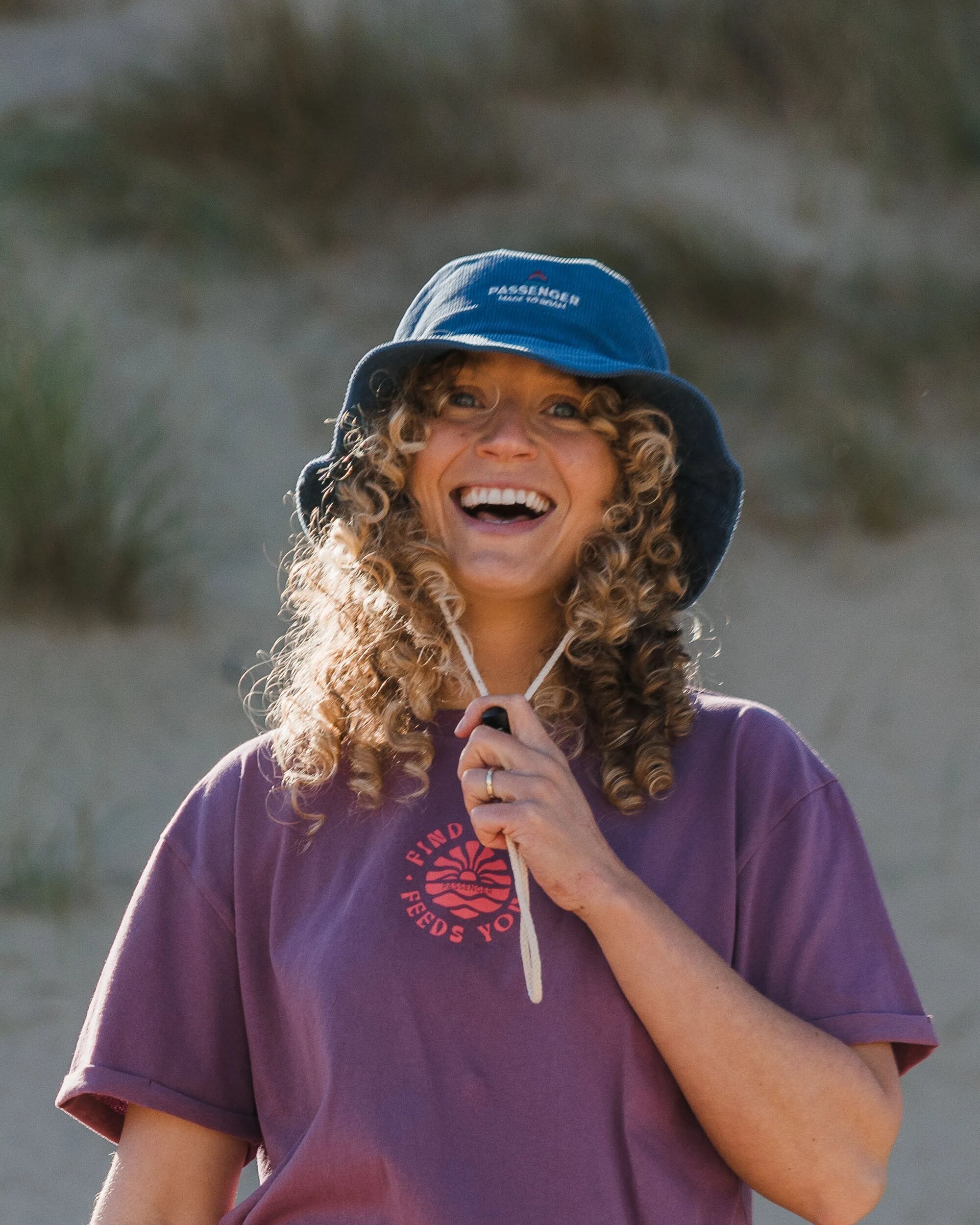 Forest Recycled Cord Bucket Hat - Ash Blue