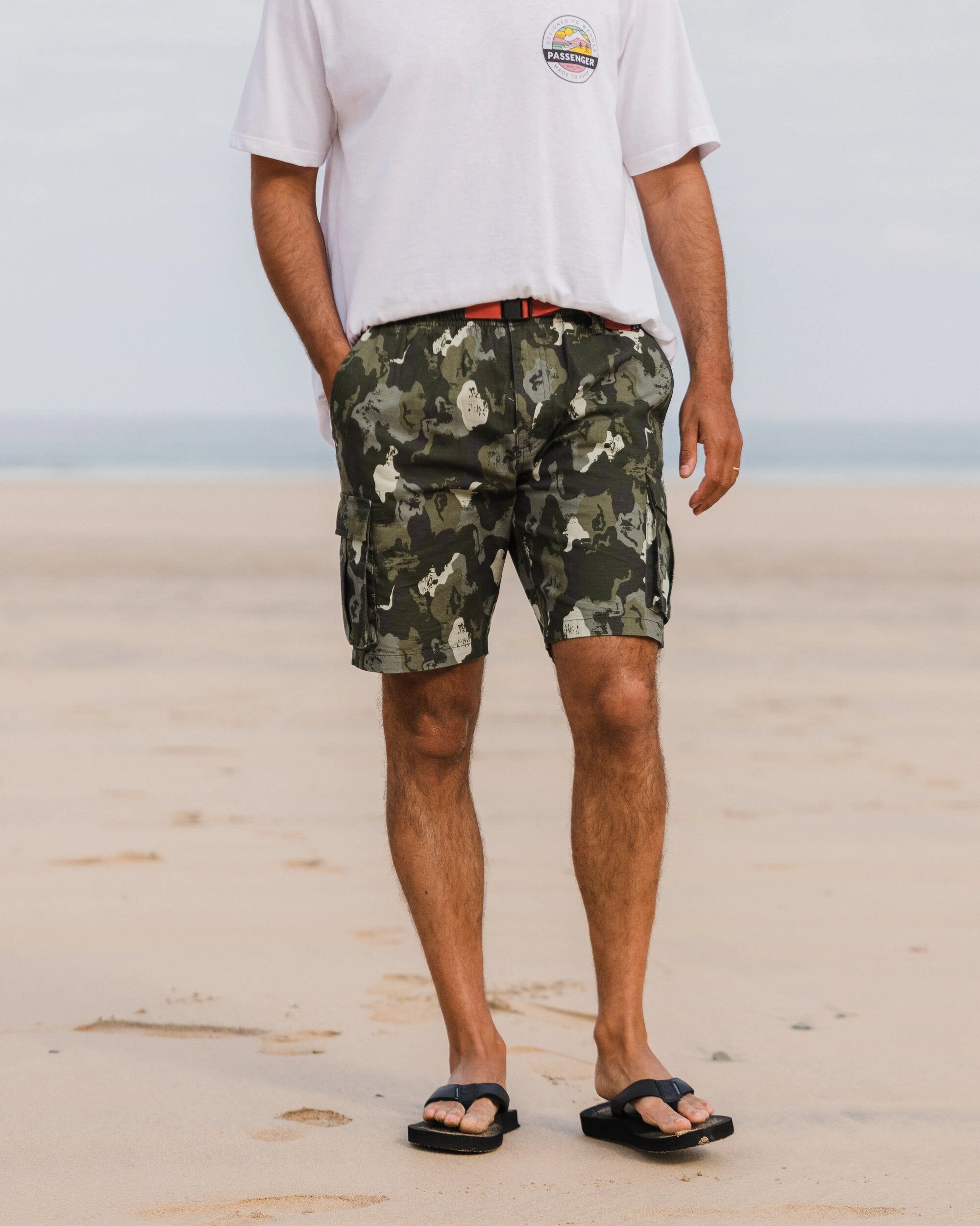 Adventurer Cargo Cotton Short - Sycamore Khaki Camo