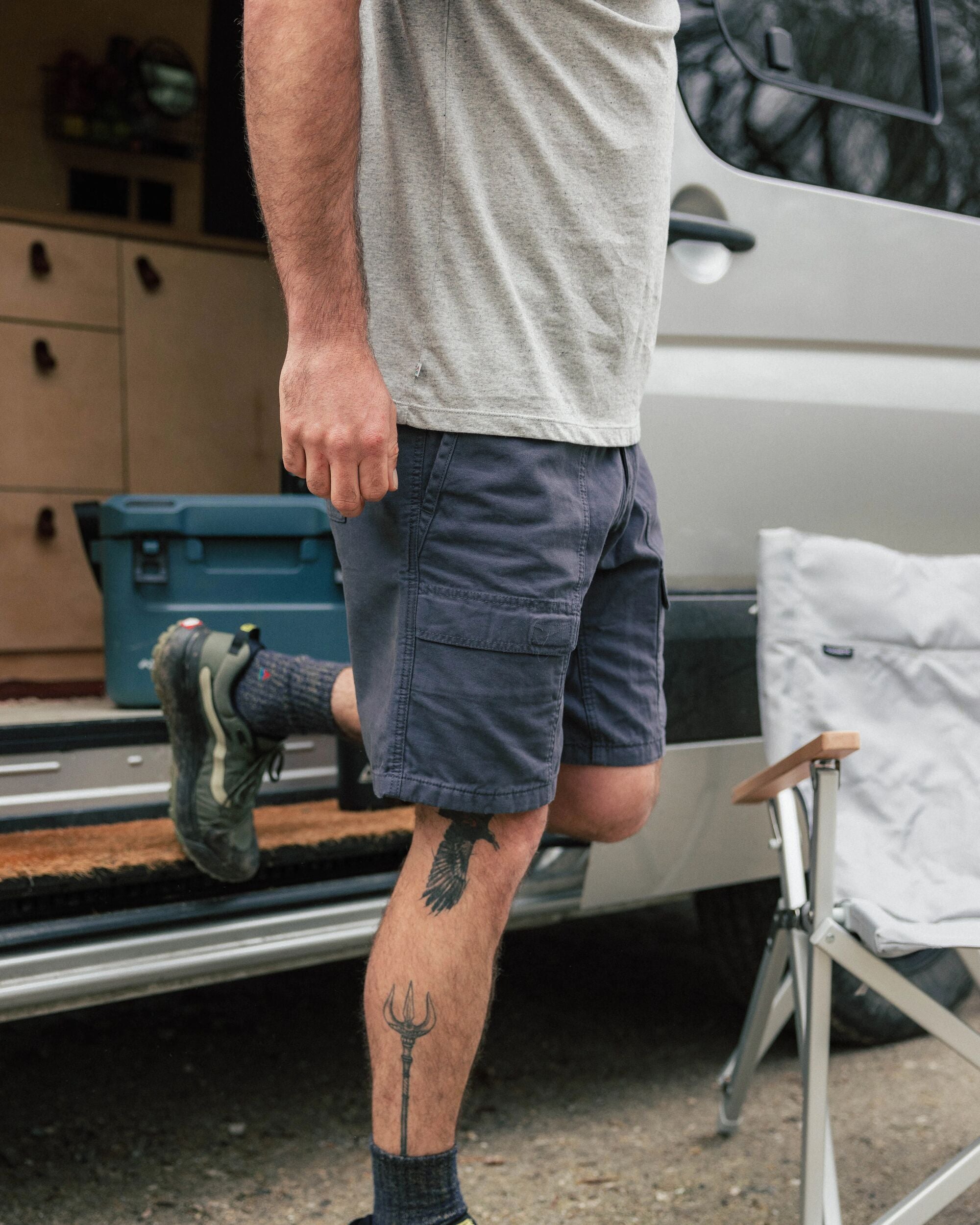 Apex Cargo Cotton Short - Charcoal