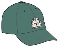 Hazy Recycled Cotton Snapback Cap - Dark Ivy