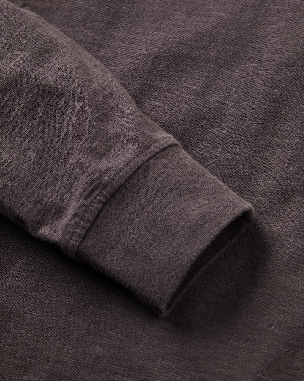 Headland LS Slub Henley - Faded Black