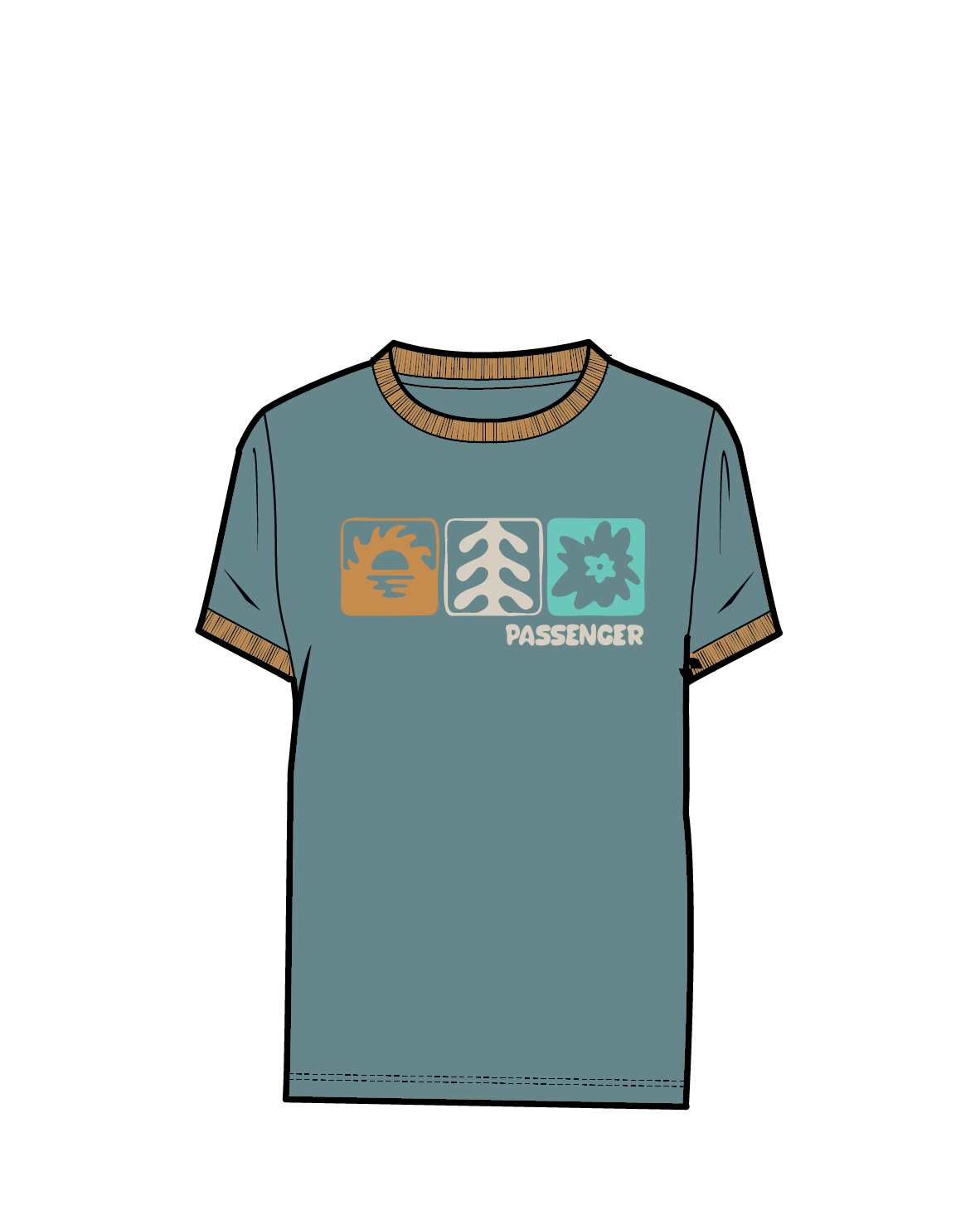 Daze Recycled Cotton T-Shirt - Arctic