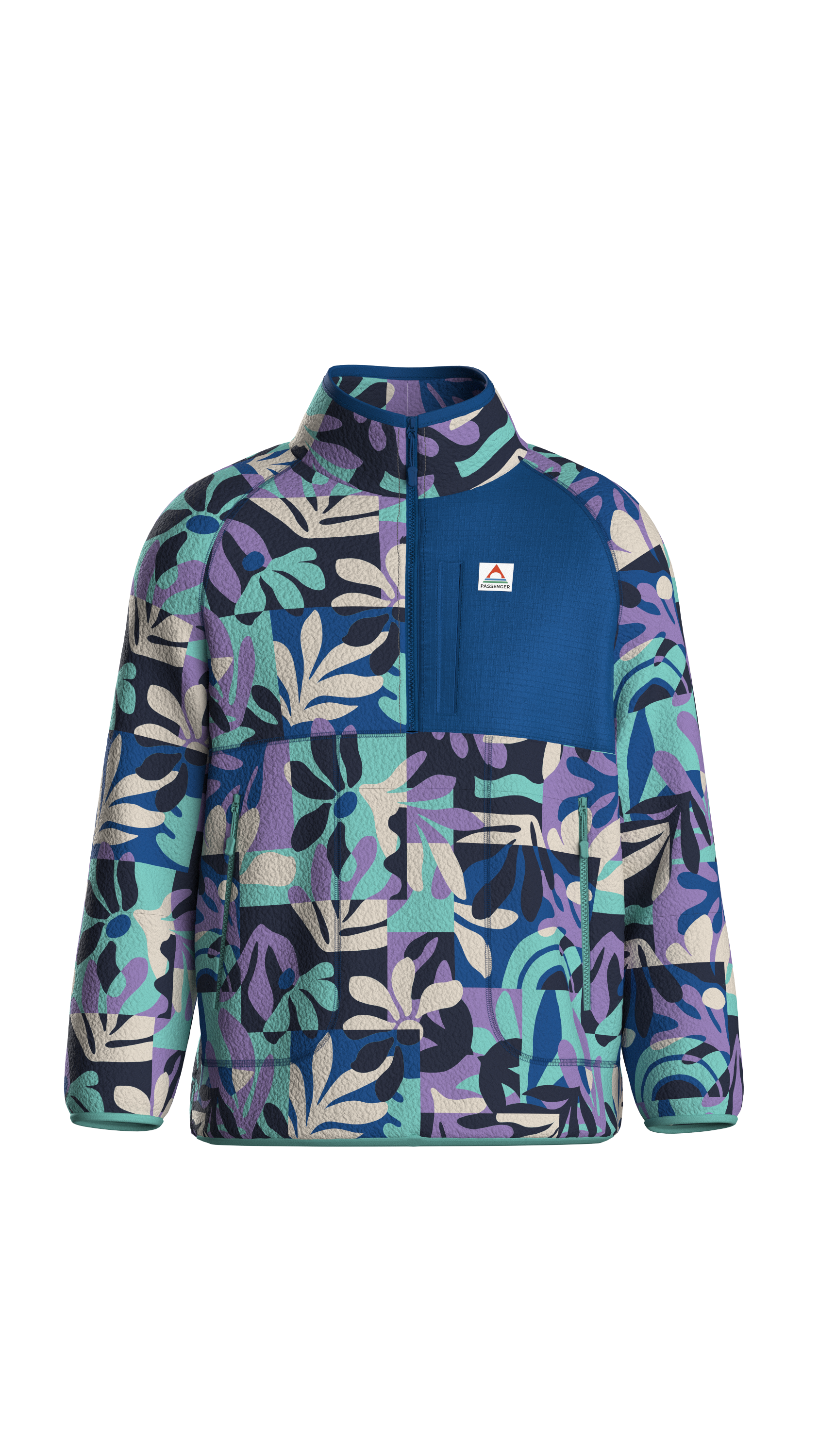 Home Recycled Sherpa Fleece - Mountain Foliage Purple