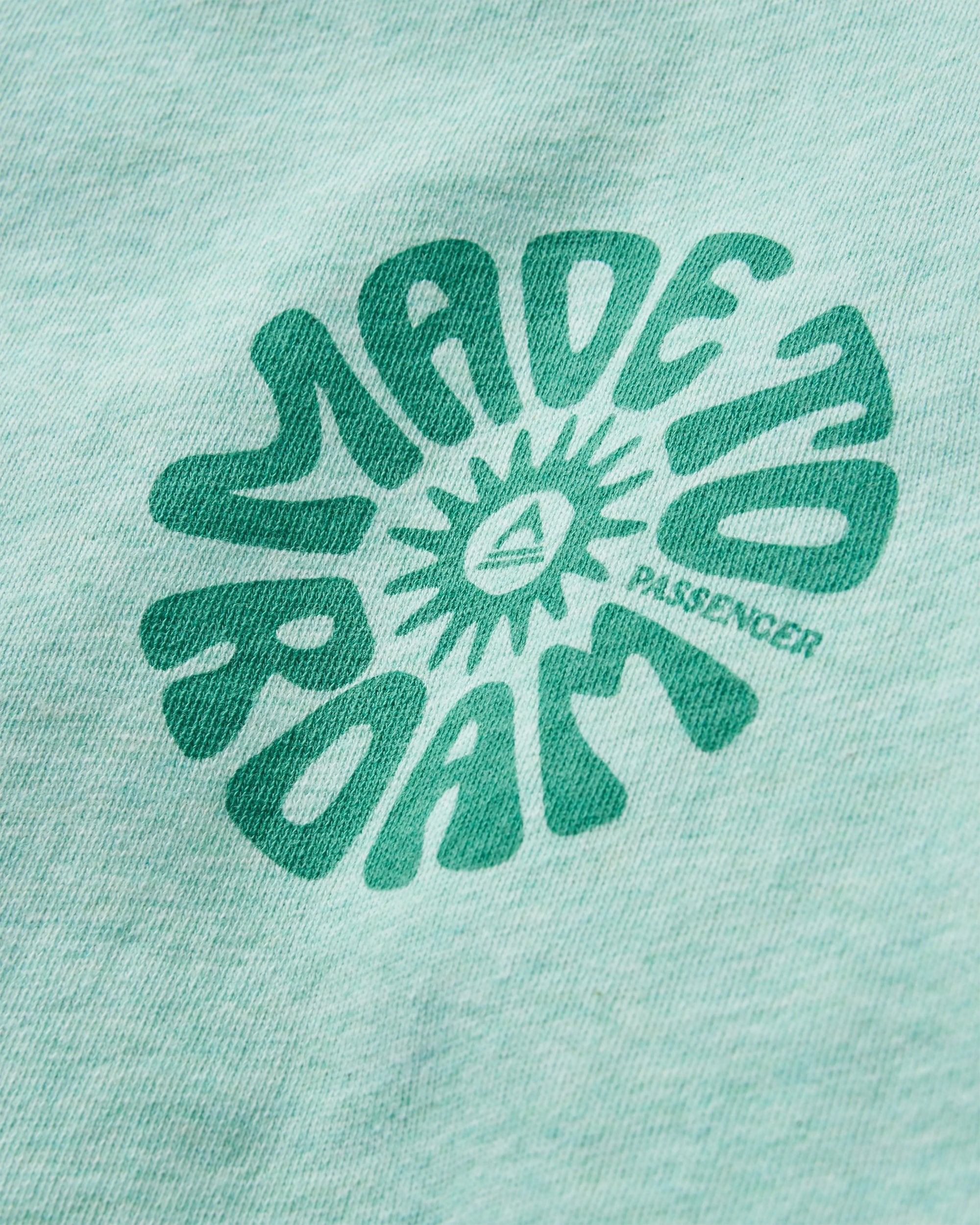 Fade Organic Cotton Sweatshirt - Aqua Marl