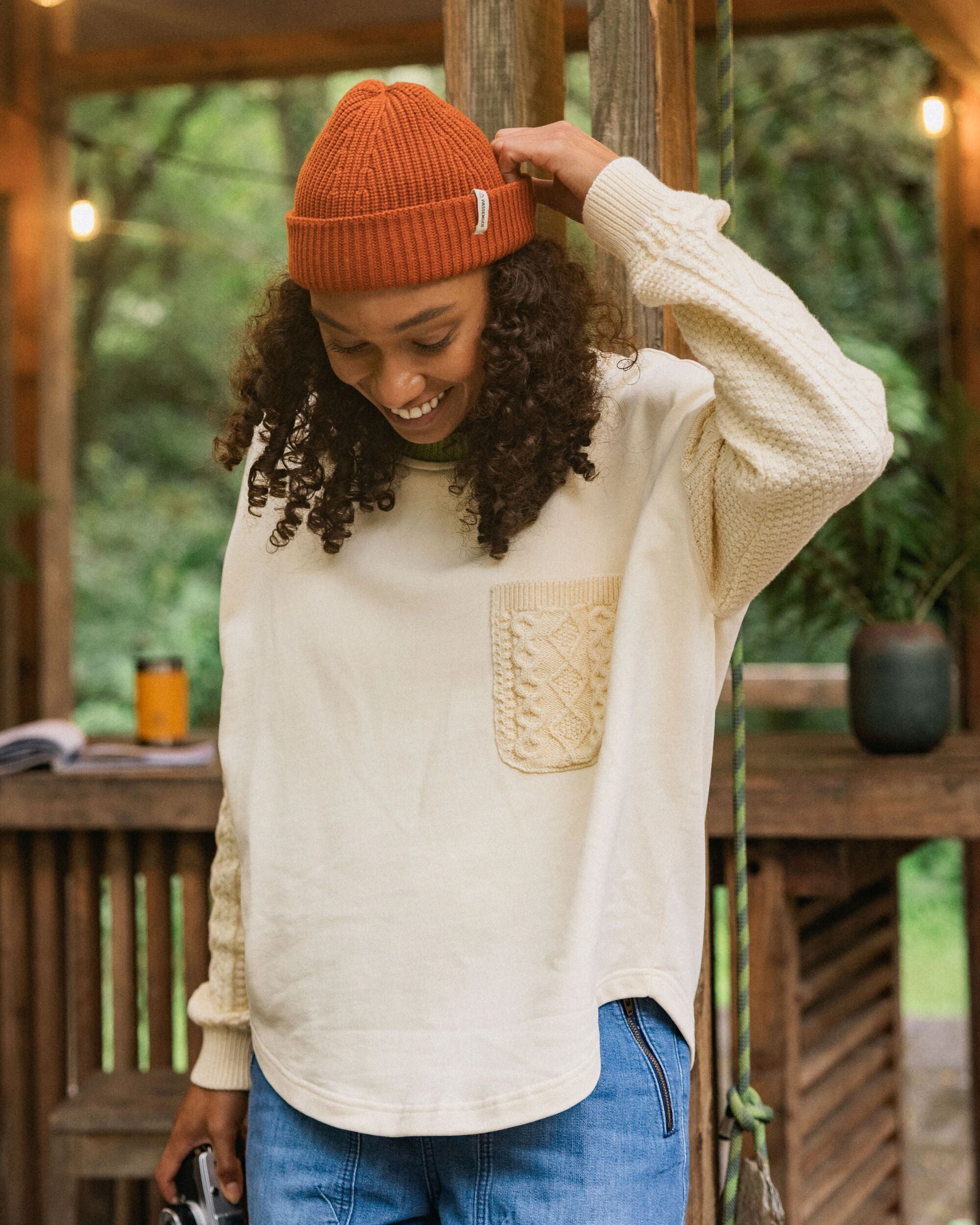 Aerial LS Knit Top - Oatmeal
