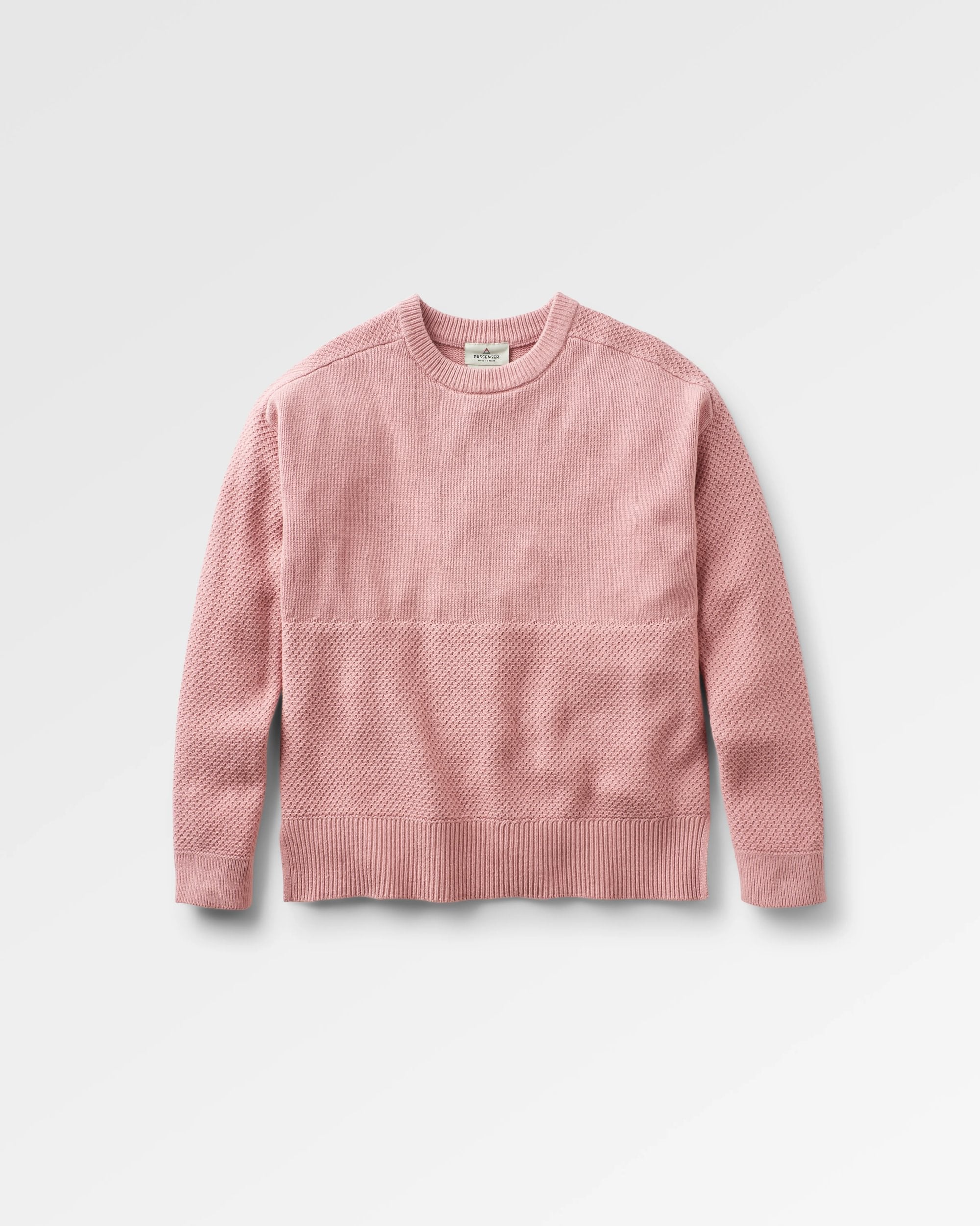 Cove Organic Cotton Knitted Jumper - Pink Haze