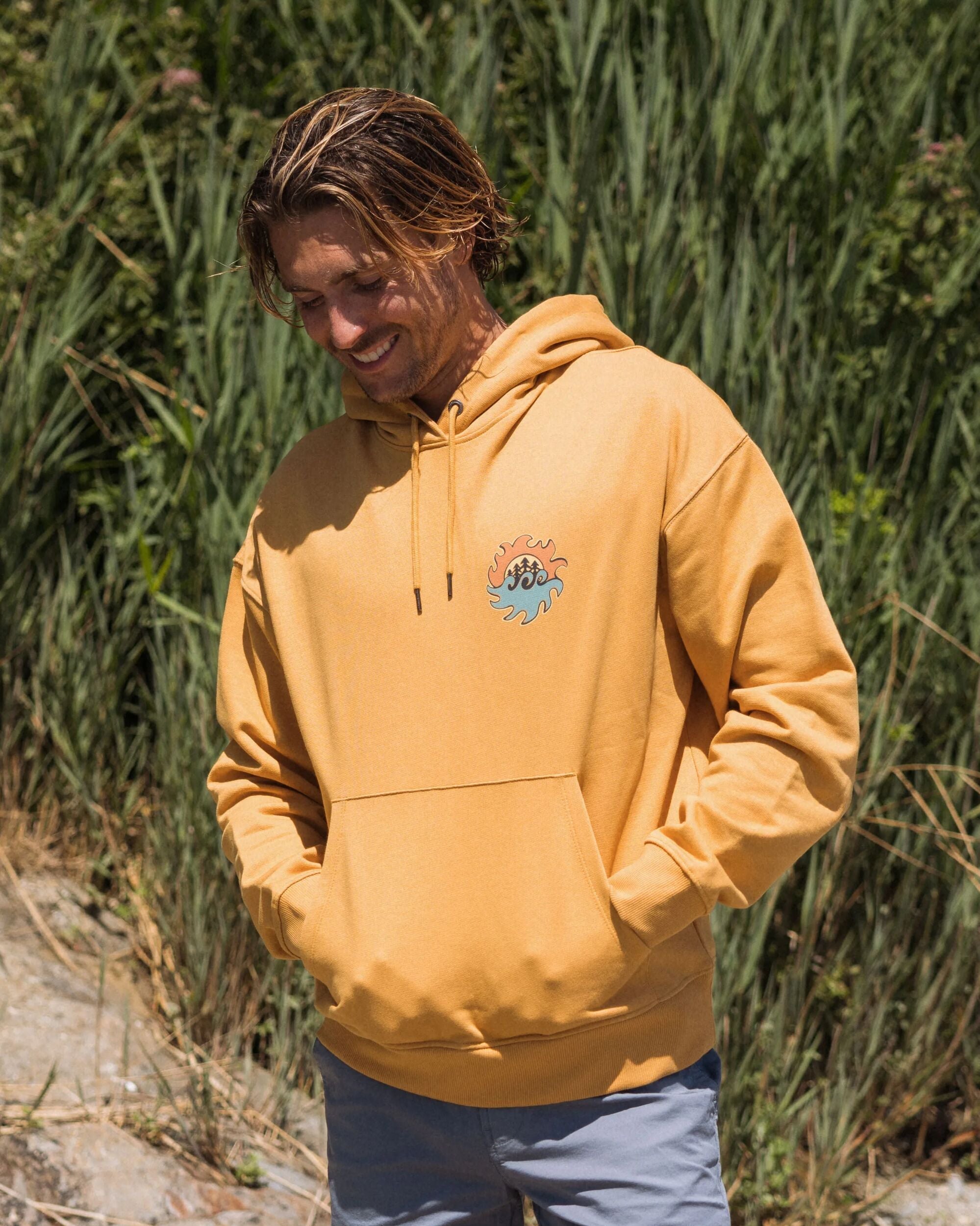 Dune Relaxed Fit Hoodie - Spruce Yellow