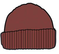 Fireside Recycled Cable Knit Beanie - Red Ochre
