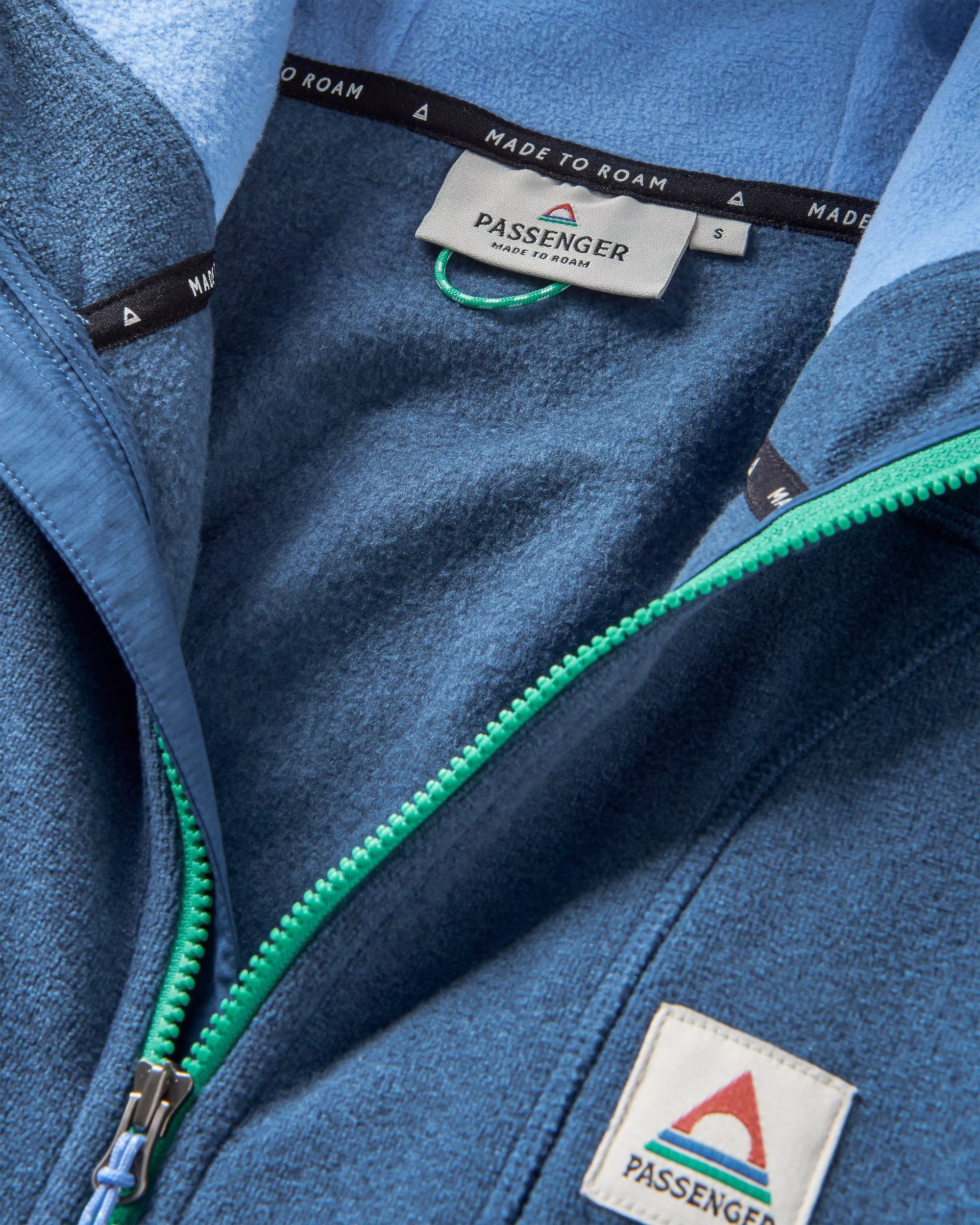 Crest Recycled Polartec® Fleece Hoodie - Dark Denim Marl