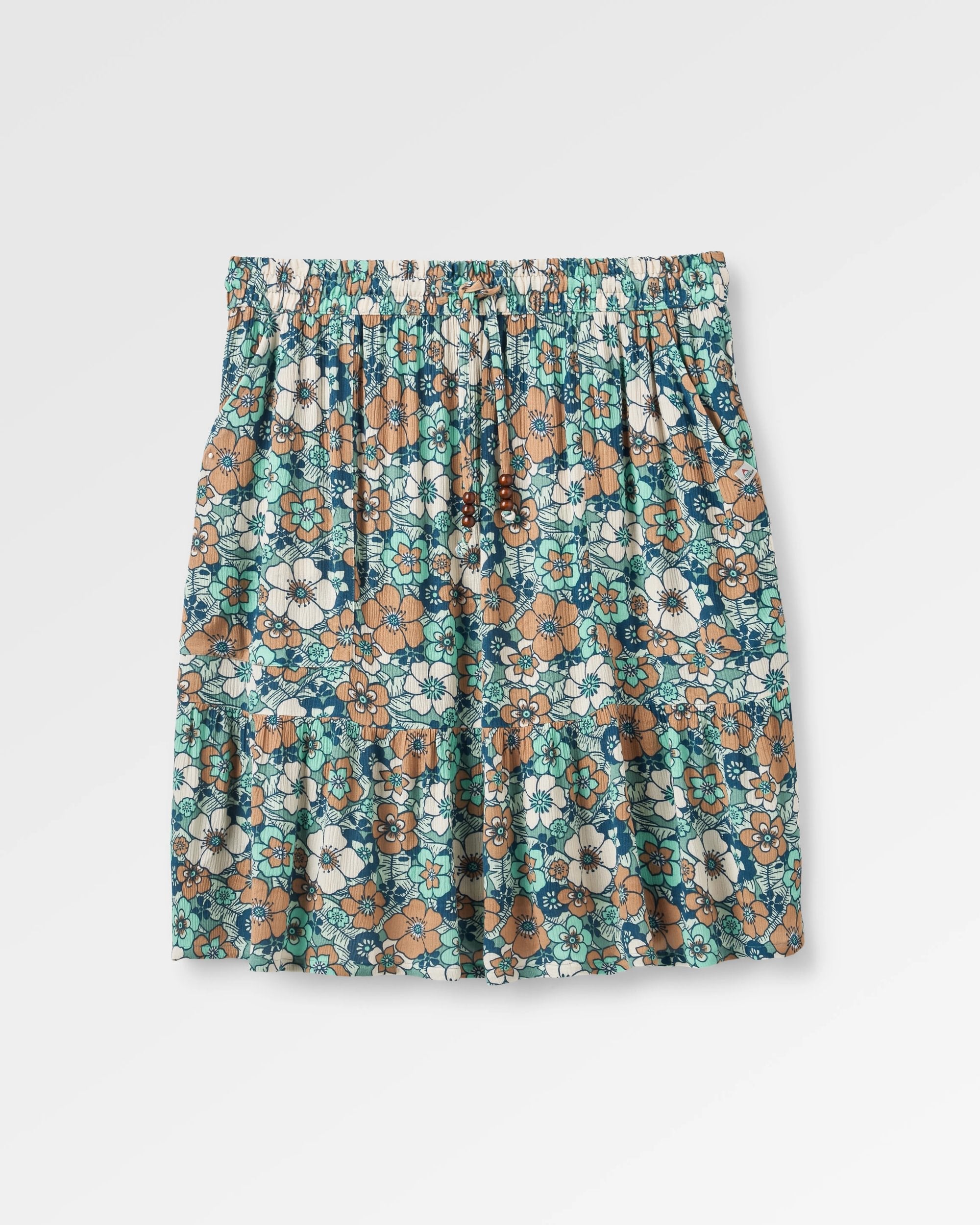 Dew EcoVero Woven Skirt - Vintage Floral Aqua