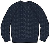 Fog Recycled Knitted Jumper - Rich Navy