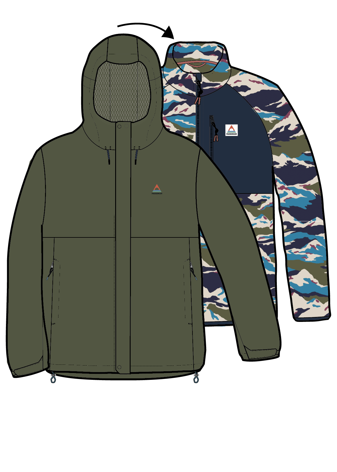 Graniteridge Recycled Waterproof 3 in 1 Jacket - Khaki