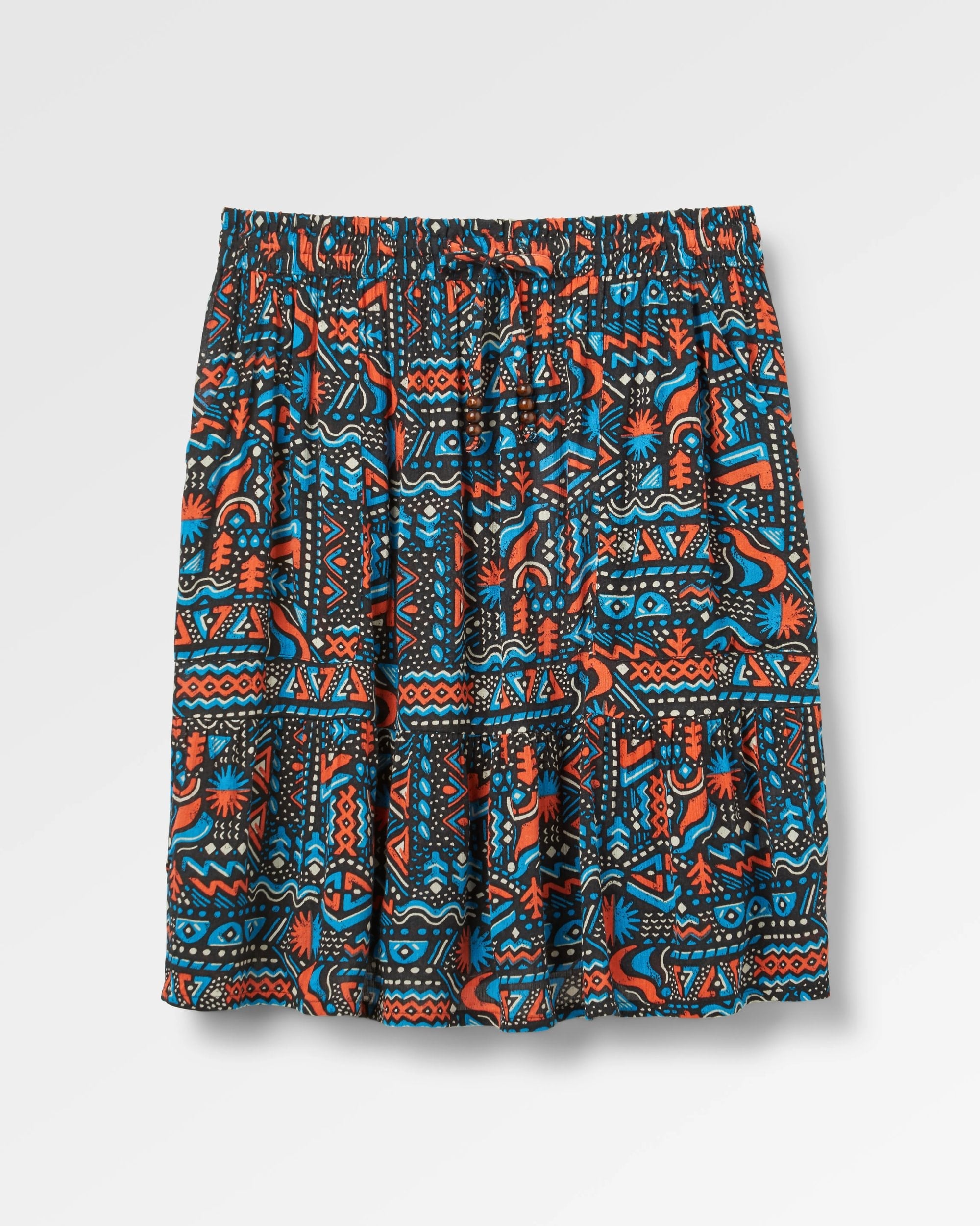 Dew EcoVero Woven Skirt - Elemental Geo Black