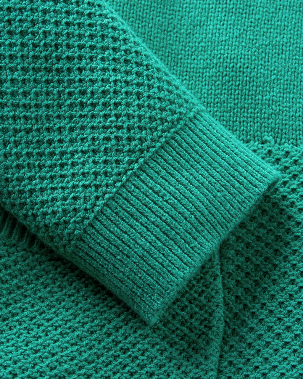 Cove Organic Cotton Knitted Zip Hoodie - Greenlake