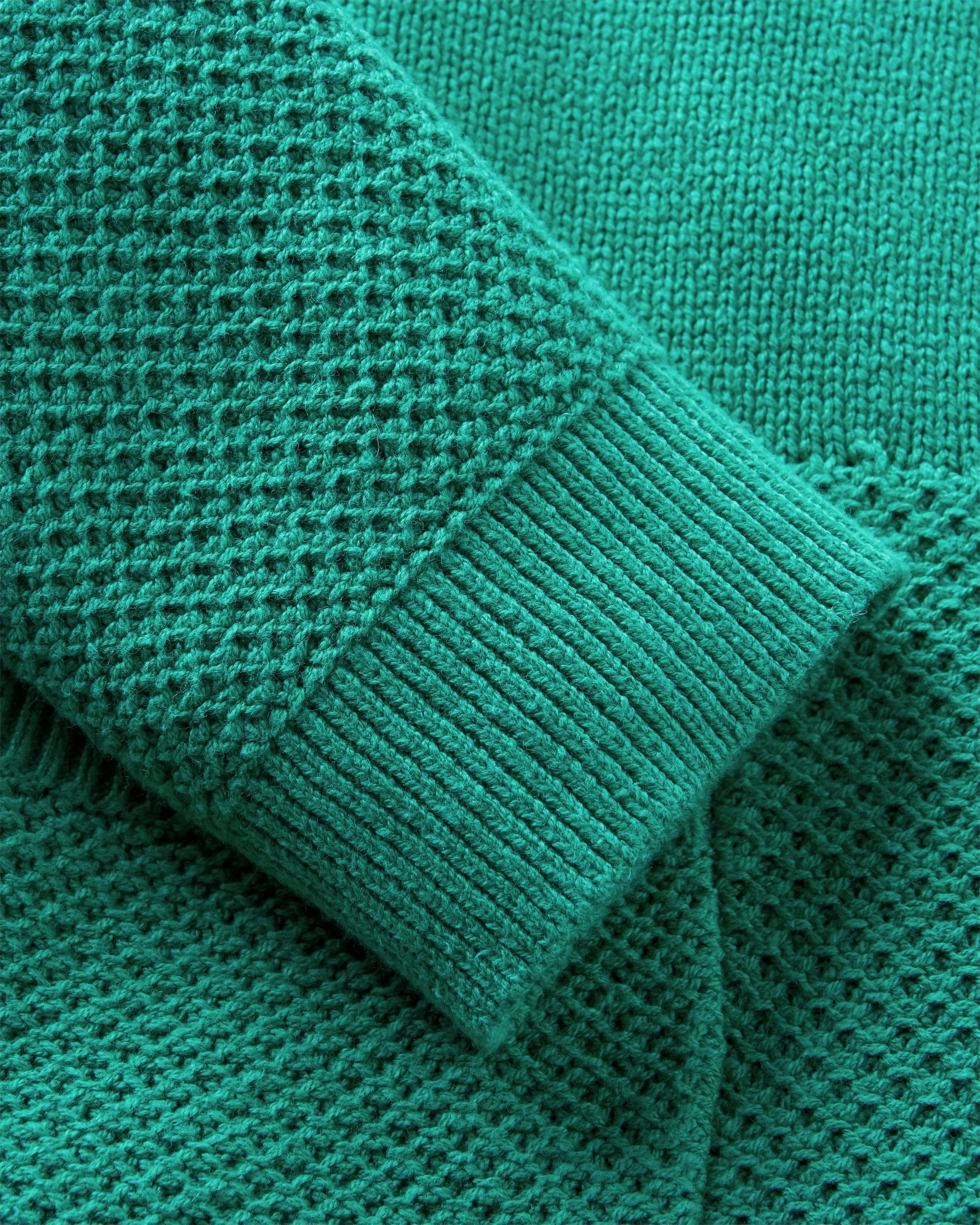Cove Organic Cotton Knitted Zip Hoodie - Greenlake