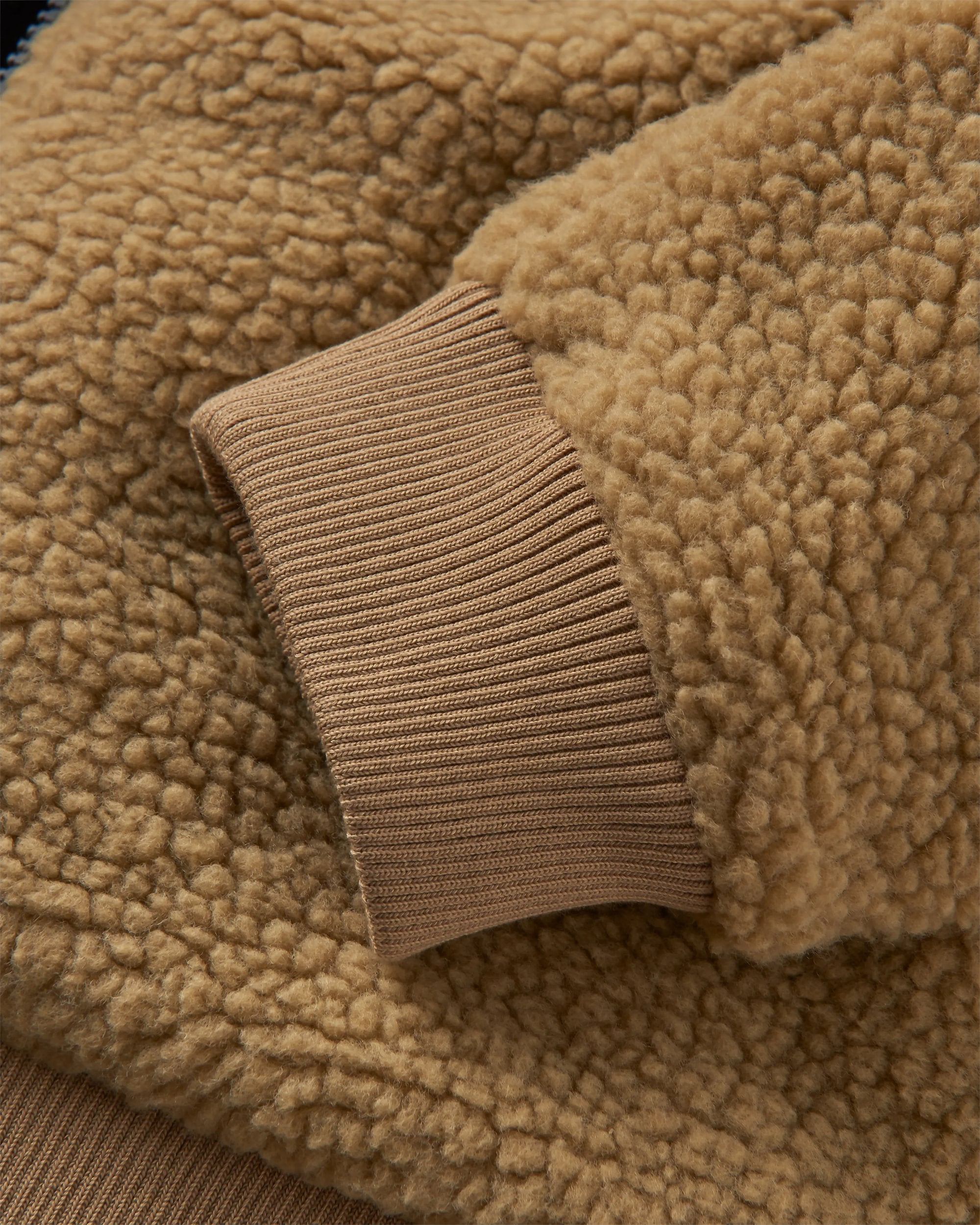 Adventure Recycled Deep-Pile Sherpa Fleece - Biscuit