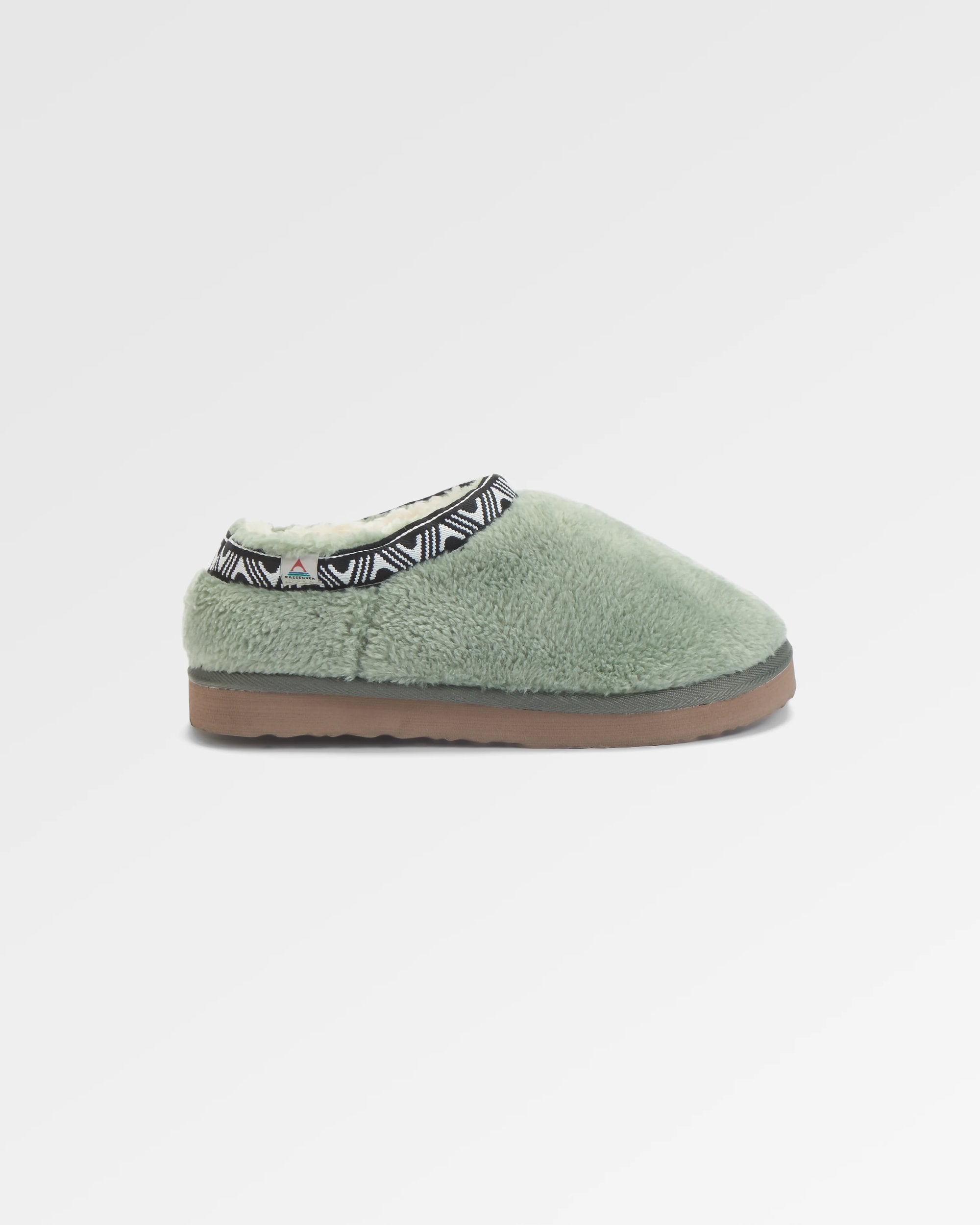 Ember Sherpa Fleece Slipper - Pistachio