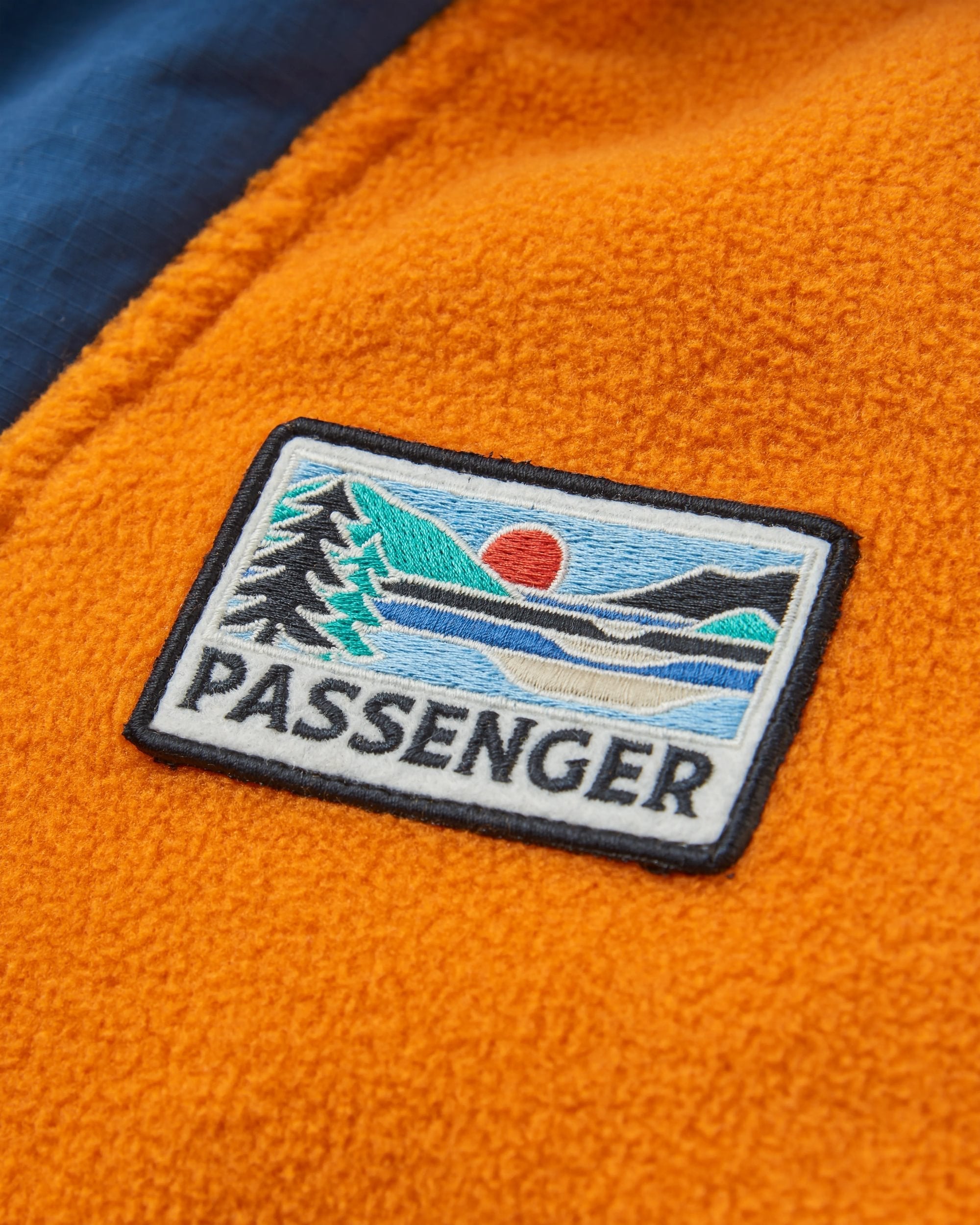 Alexander Recycled Hooded Polar Fleece - Sunrise Orange