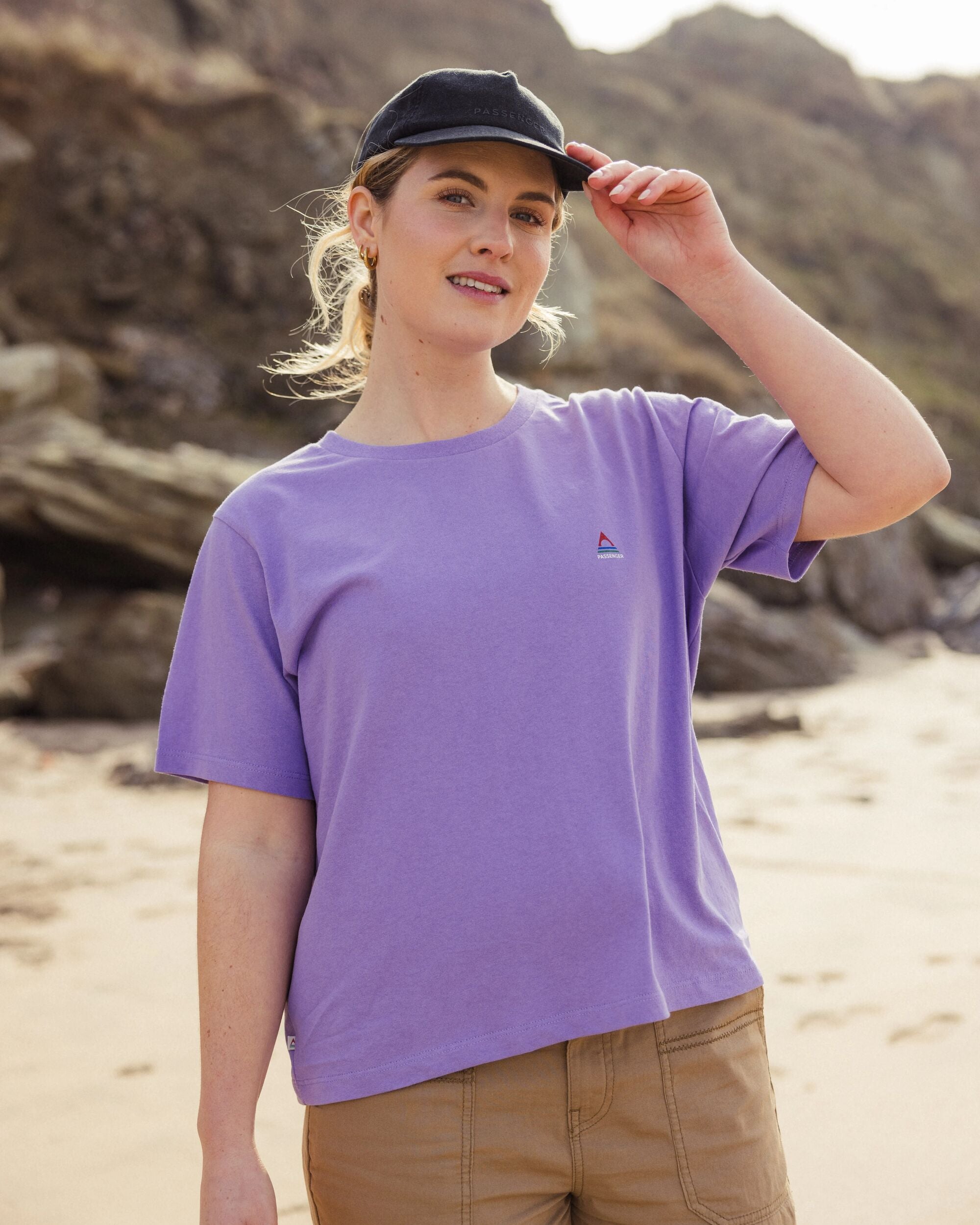 Classic Recycled Cotton T-Shirt - Retro Purple