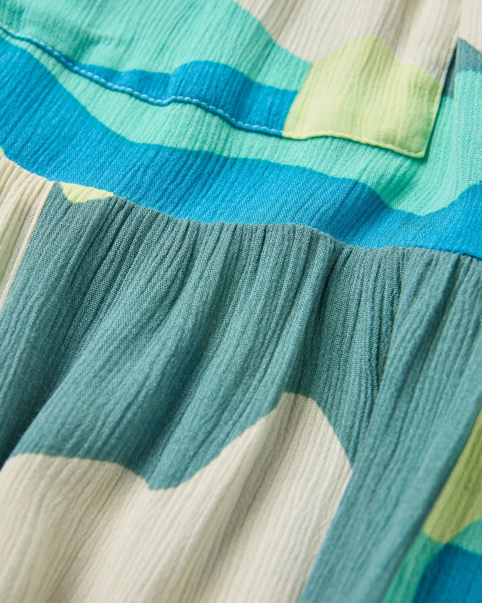 Dew EcoVero Woven Skirt - Vista Patchwork Aqua
