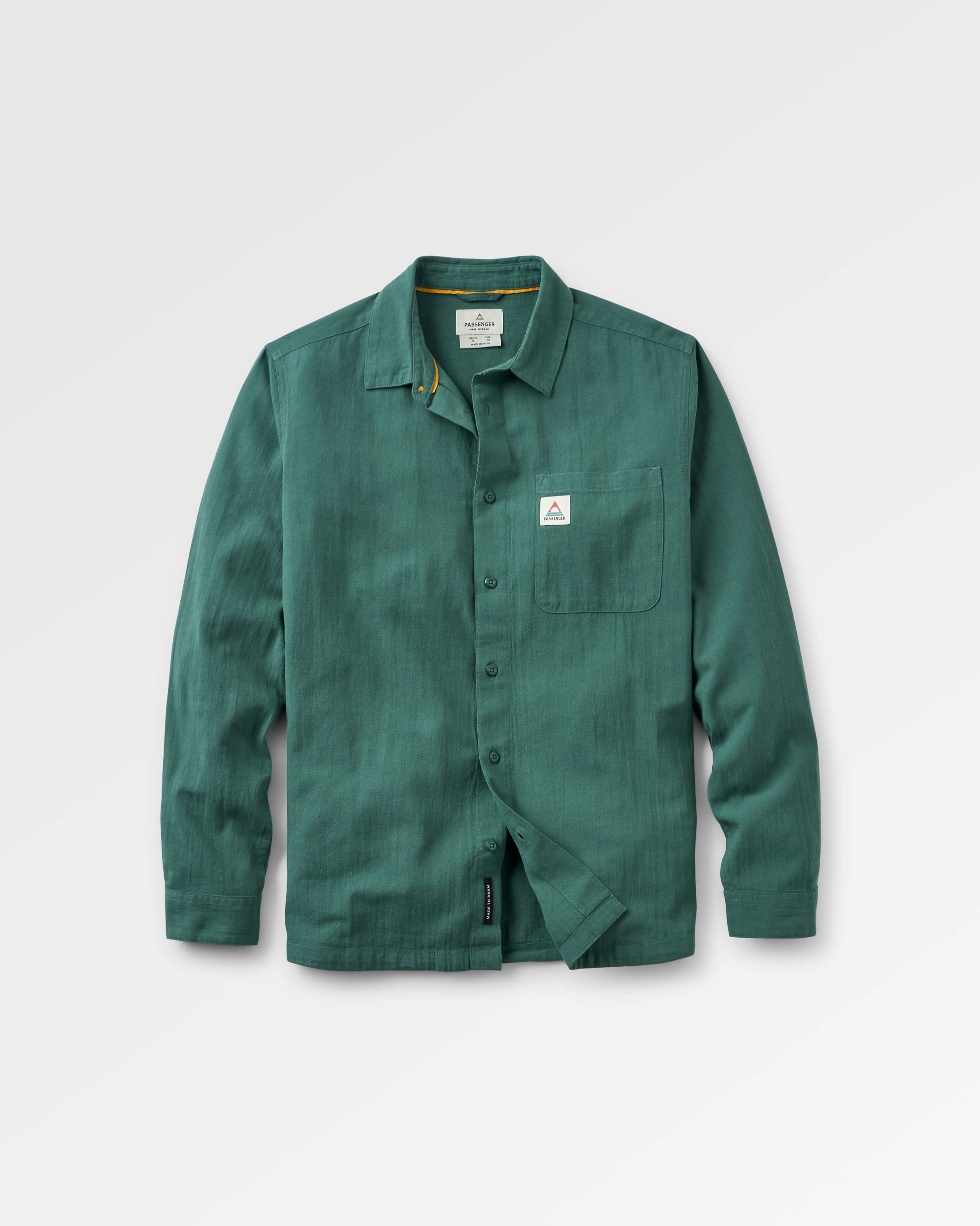 Arica Textured Organic Cotton Shirt - Deep Ocean