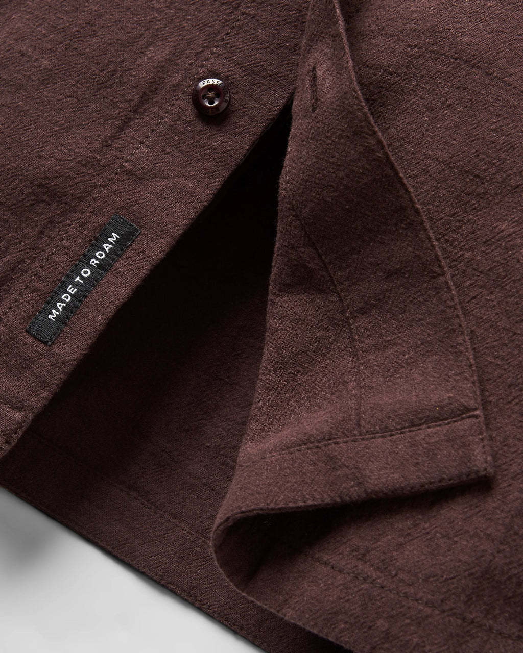 Arica Textured Organic Cotton Shirt - Espresso