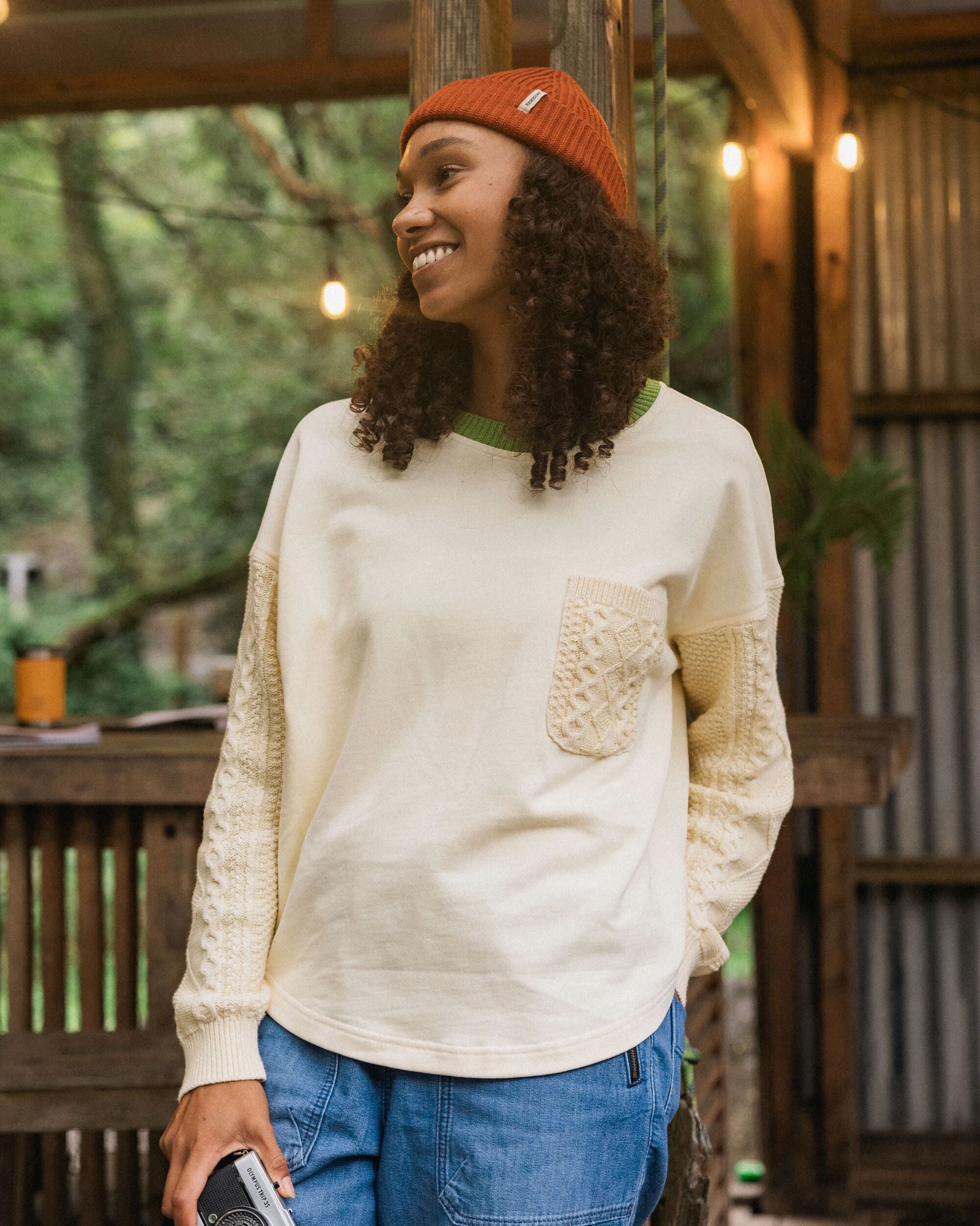 Aerial LS Knit Top - Oatmeal