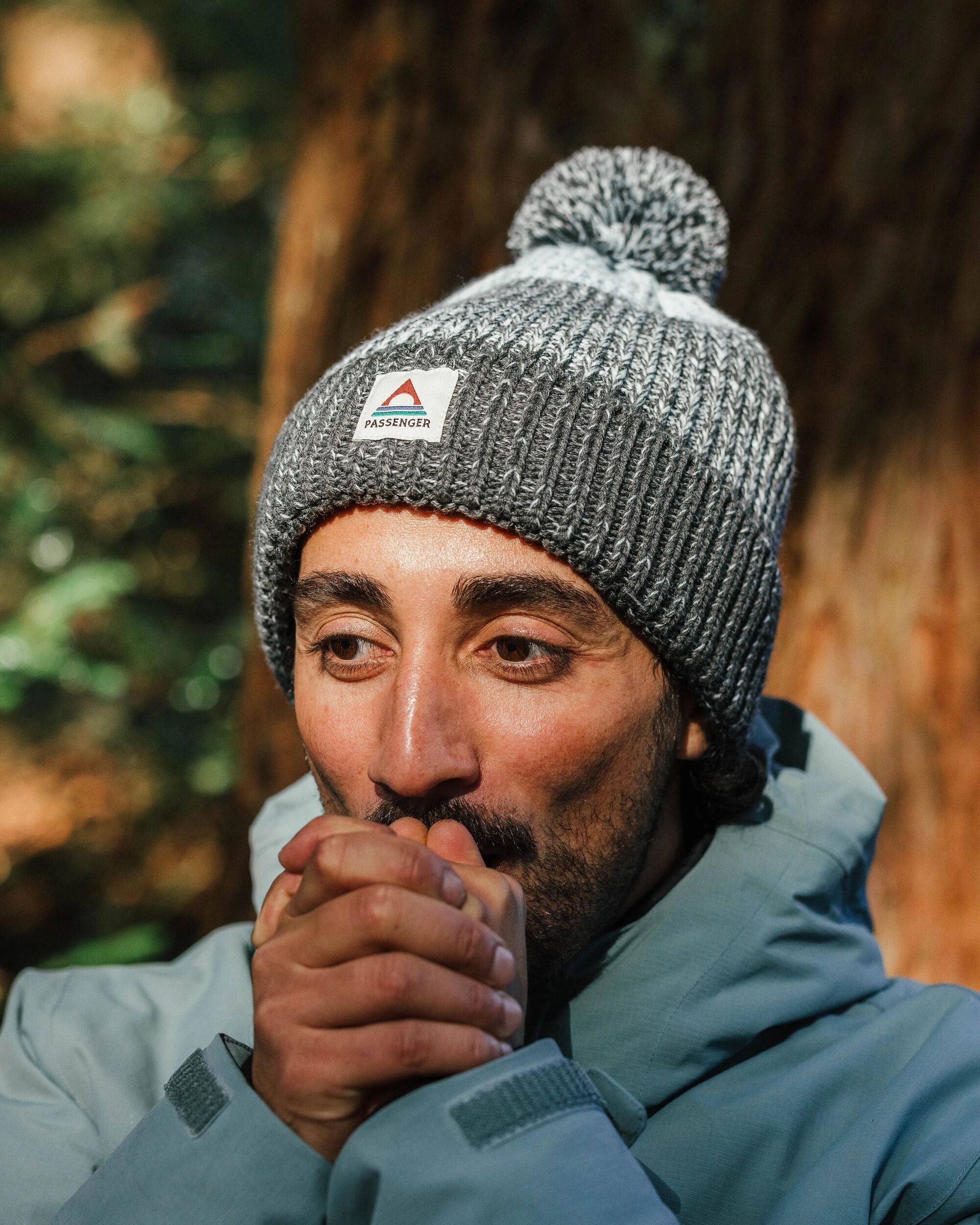 Crag Recycled Bobble Hat - Charcoal/Stone