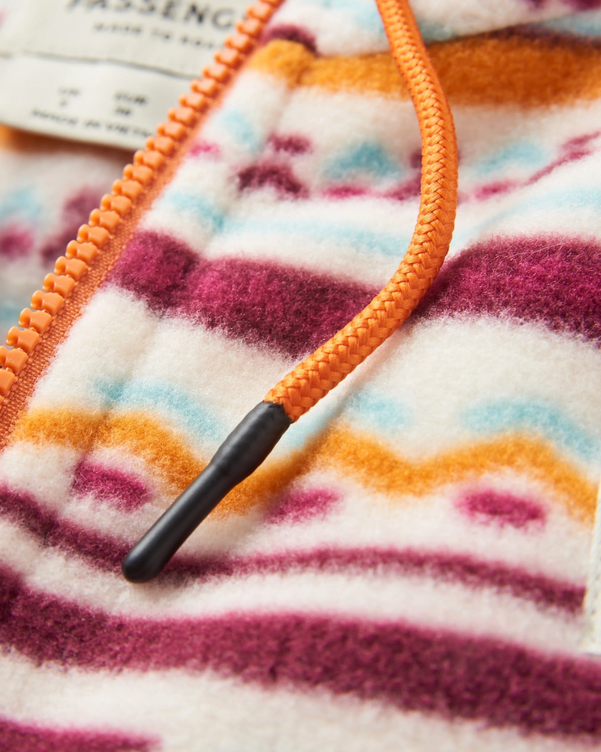 Ayla Micro Polartec® Hooded Fleece - Geo Tracks Birch
