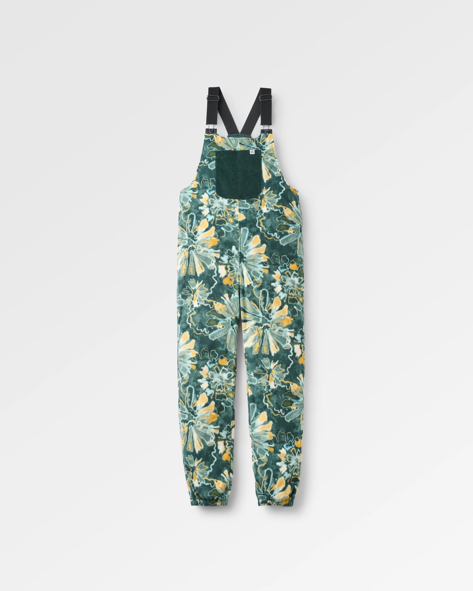 Ace Recycled Polar Fleece Dungarees - Frost Dark Fern