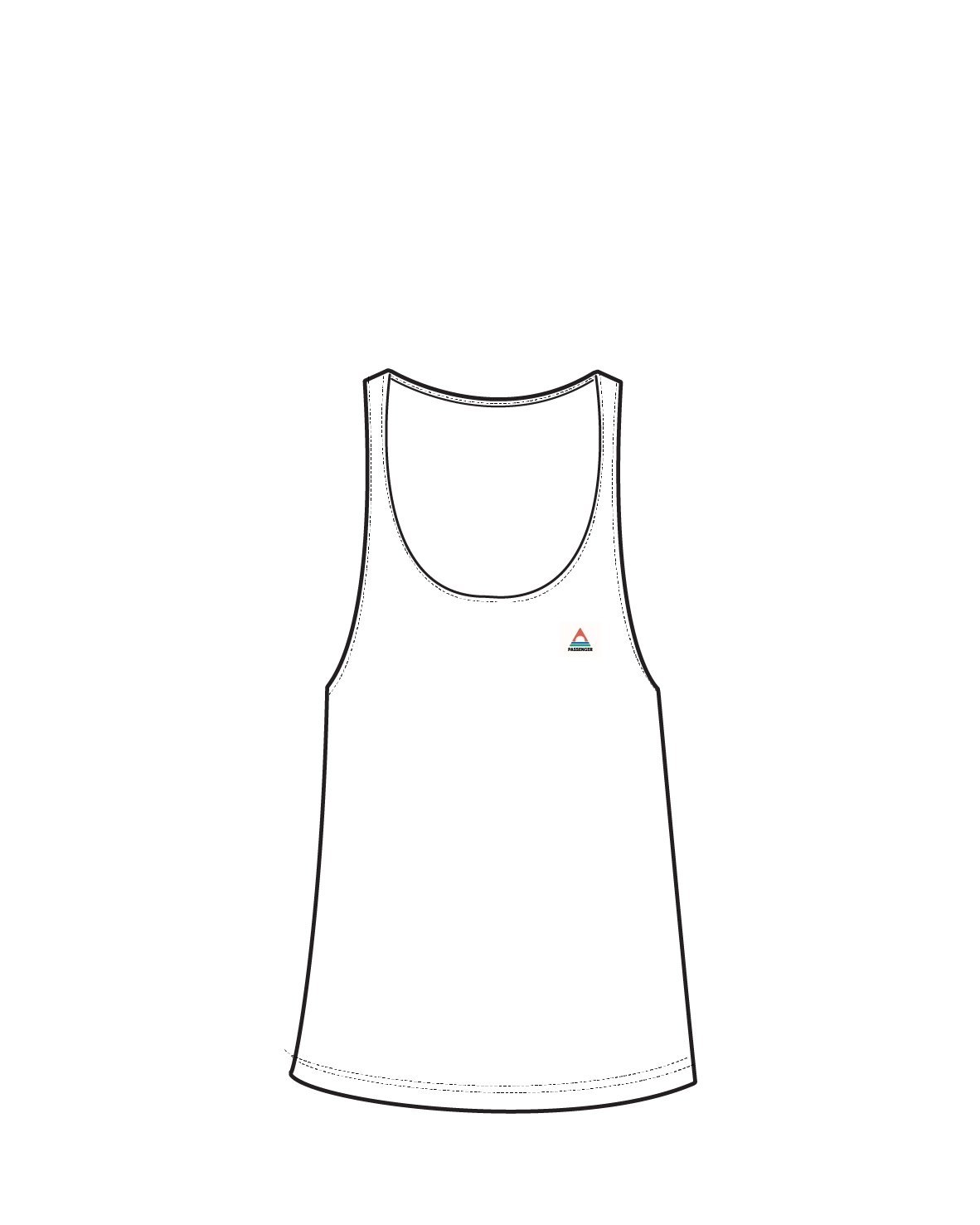 Classic Recycled Cotton Vest - White