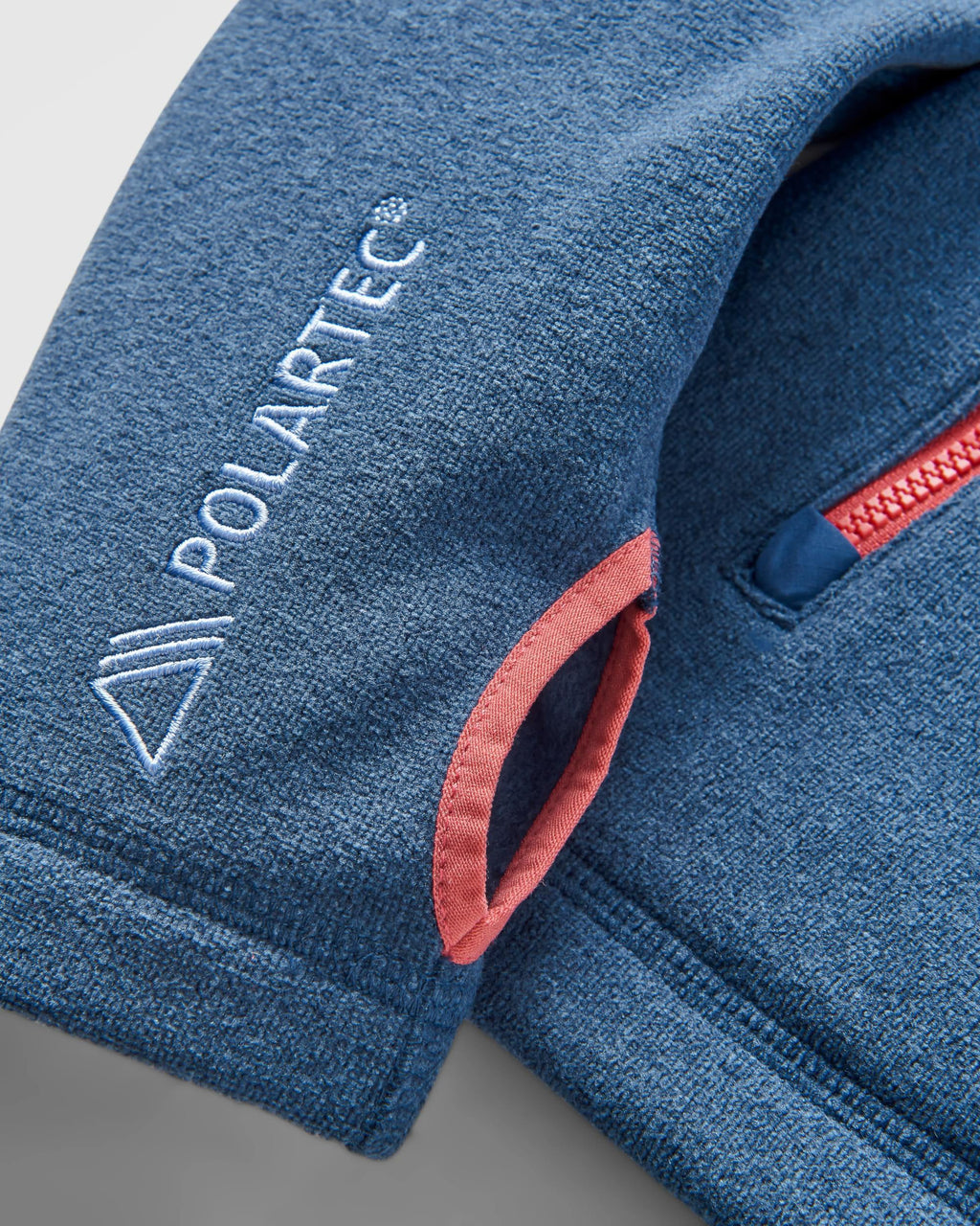 Crest Recycled Polartec® Fleece Hoodie - Dark Denim Marl