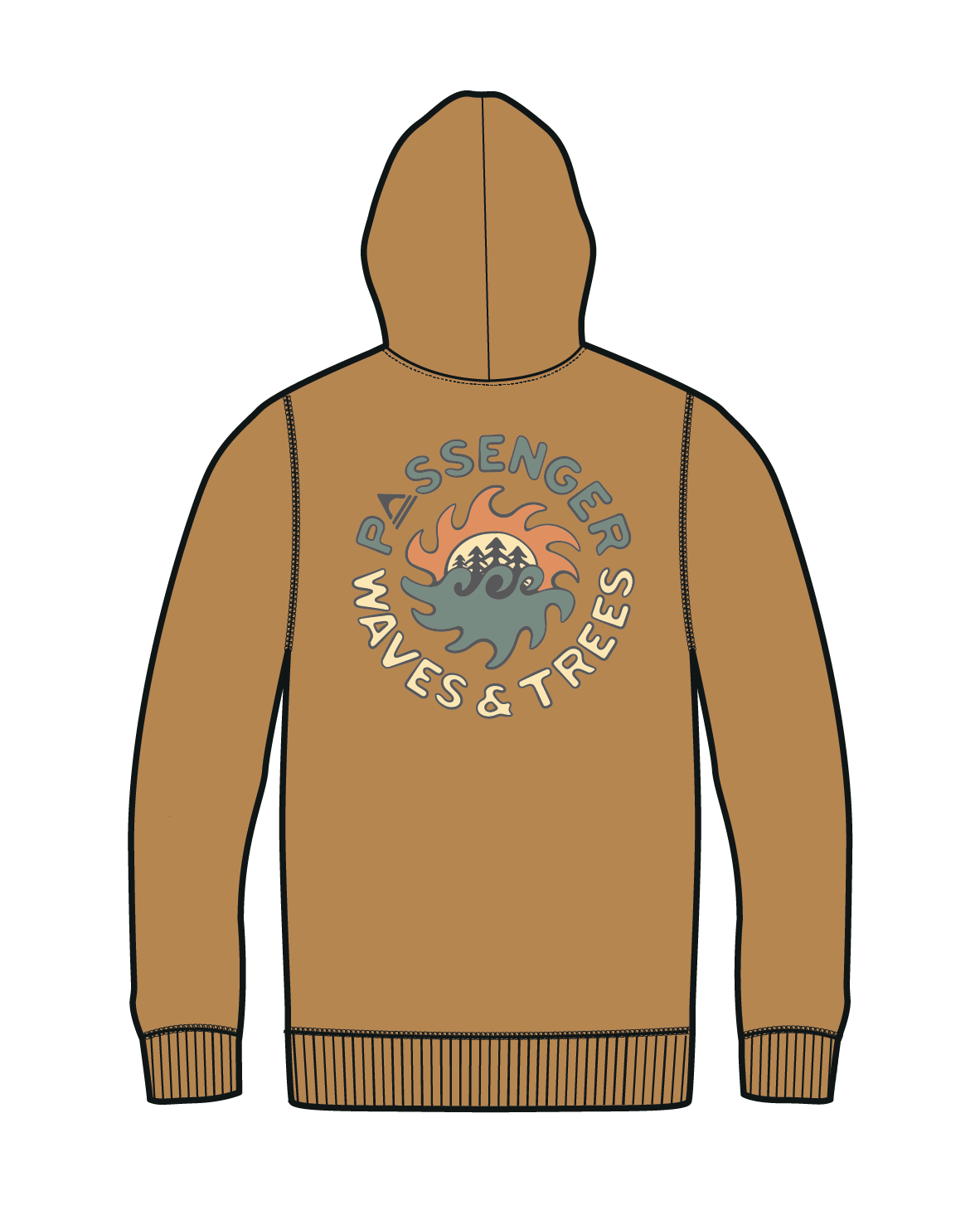 Dune Relaxed Fit Hoodie - Spruce Yellow