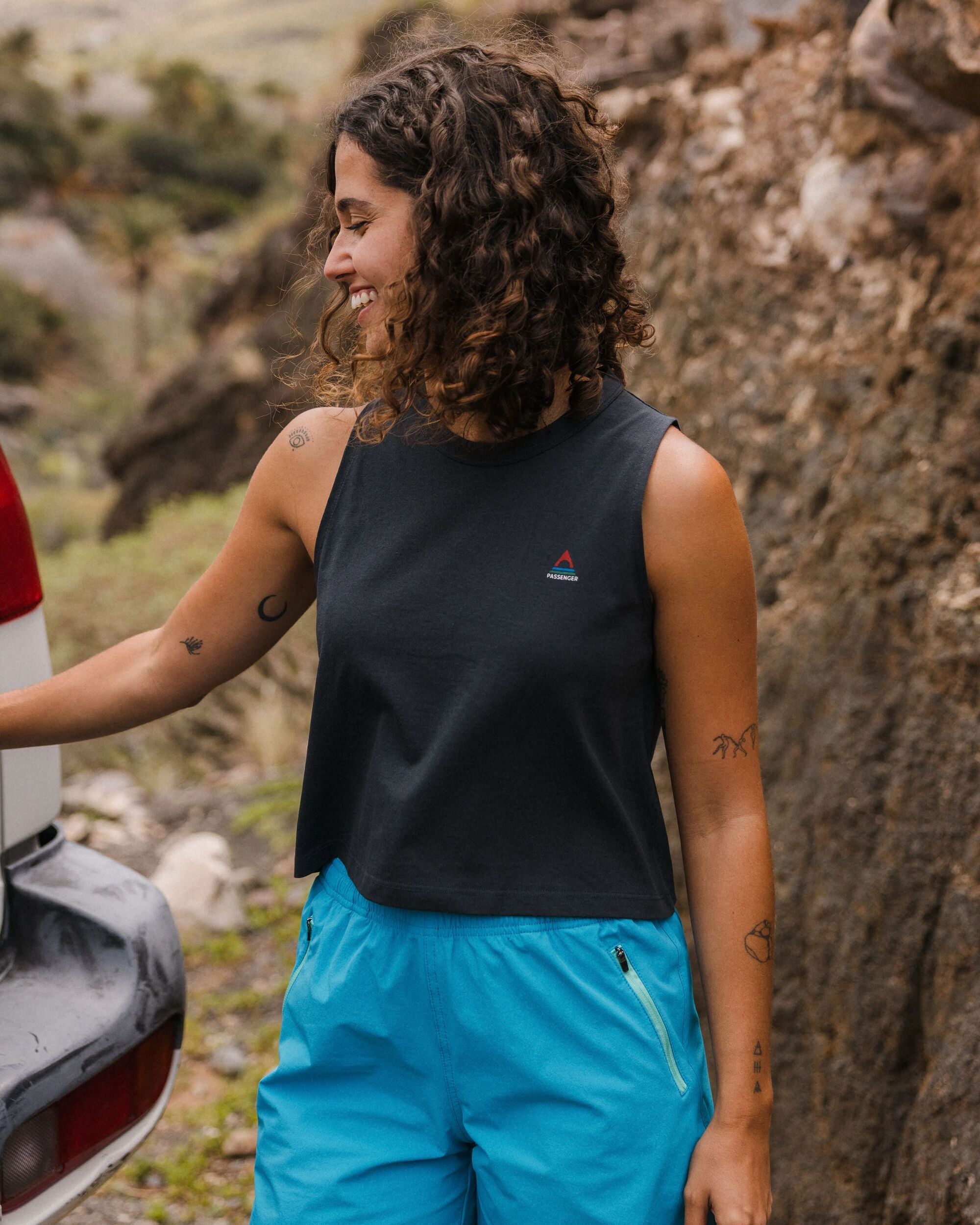 Classic Recycled Cotton Vest - Black
