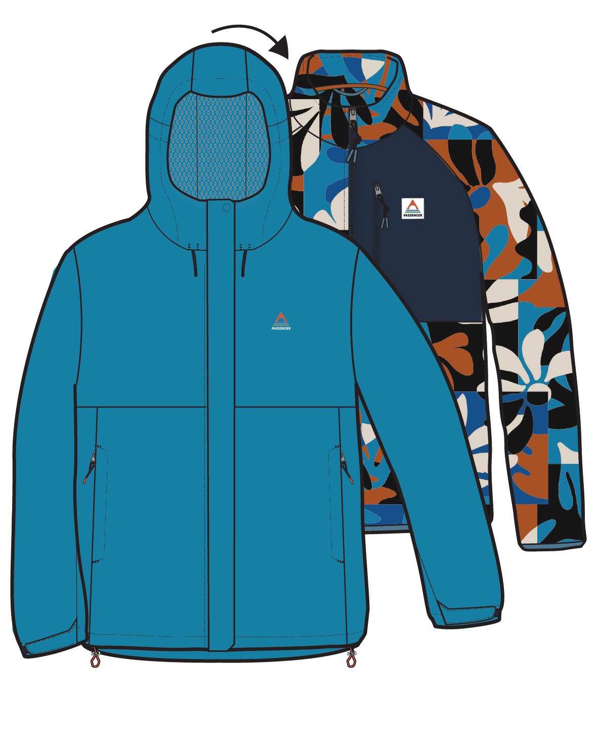 Breckenridge Recycled Waterproof 3 In 1 Jacket - Bluejay