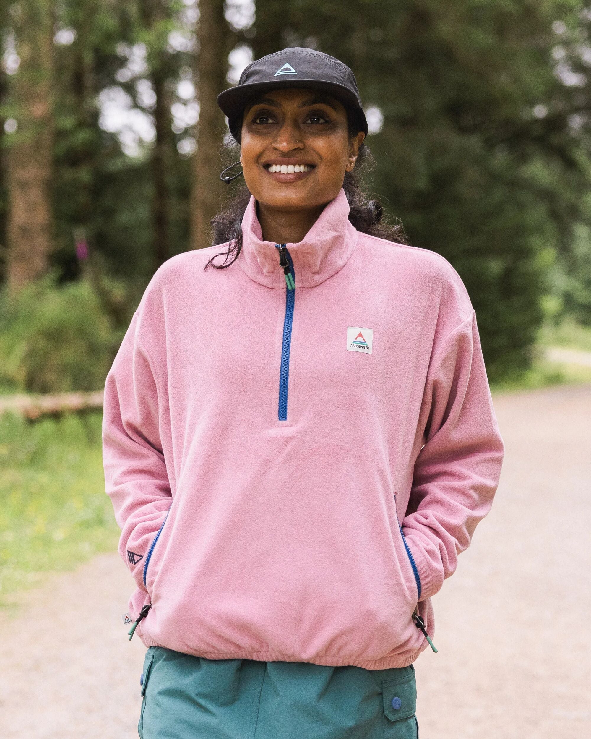 Ayla Recycled Micro Polartec® Fleece - Pink Haze