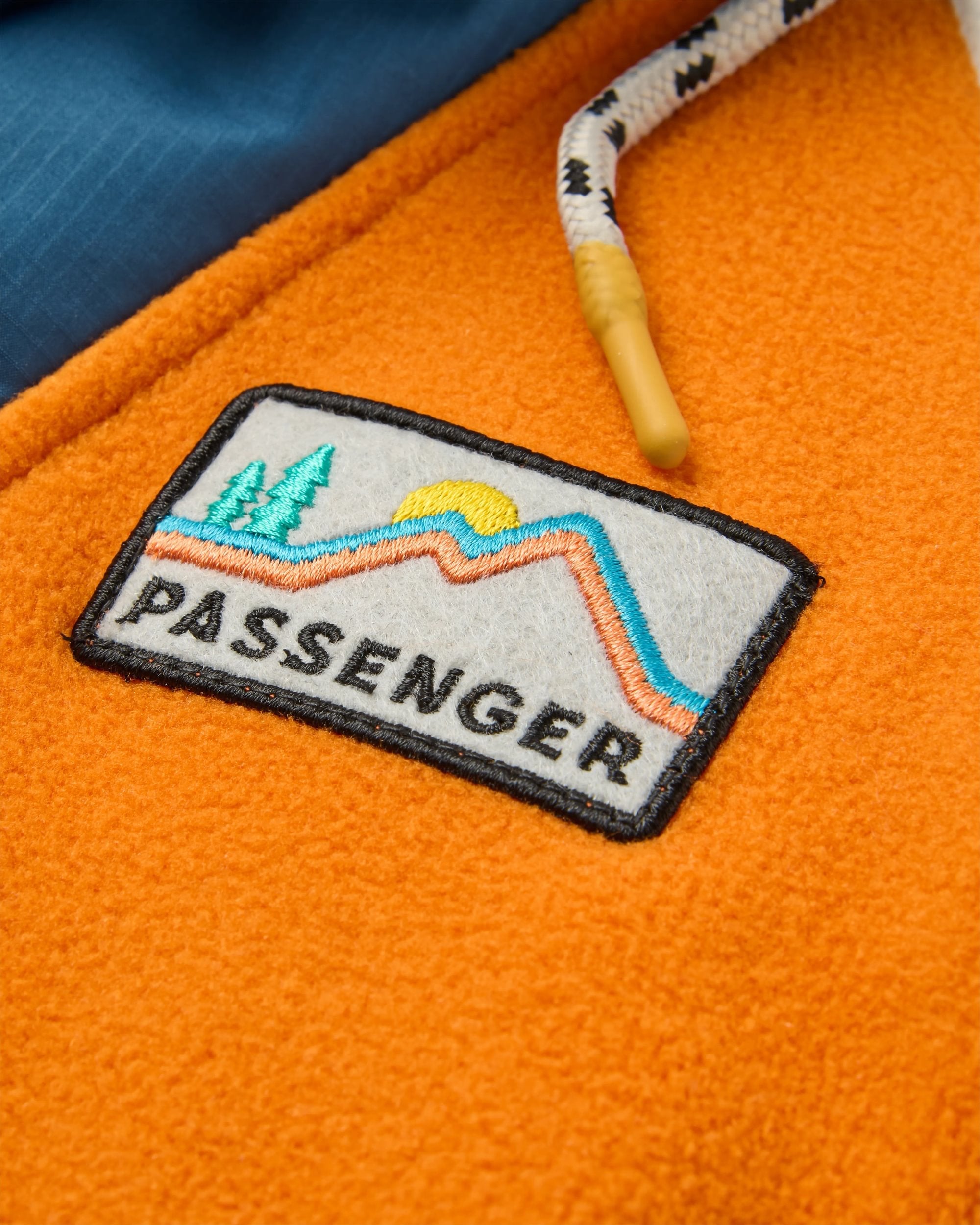 Alexander Recycled Polar Hooded Fleece - Sunrise Orange