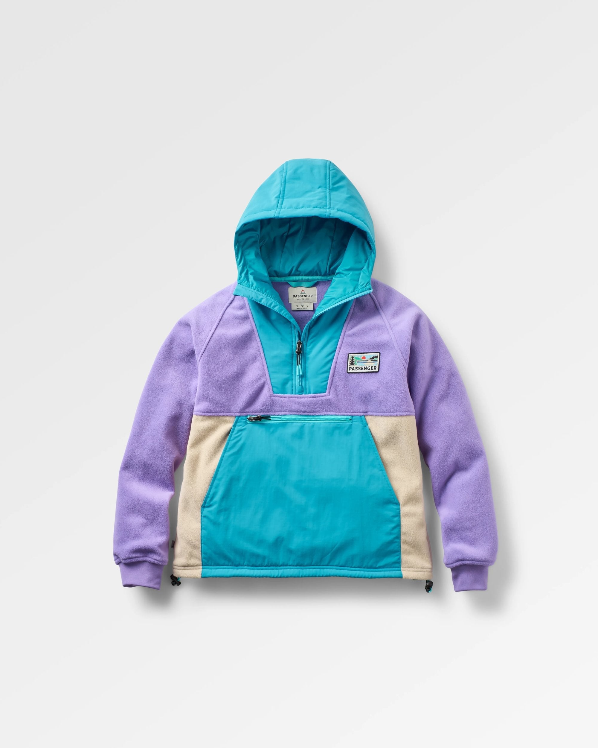 Alexander Recycled Hooded Polar Fleece - Retro Purple/Bluejay