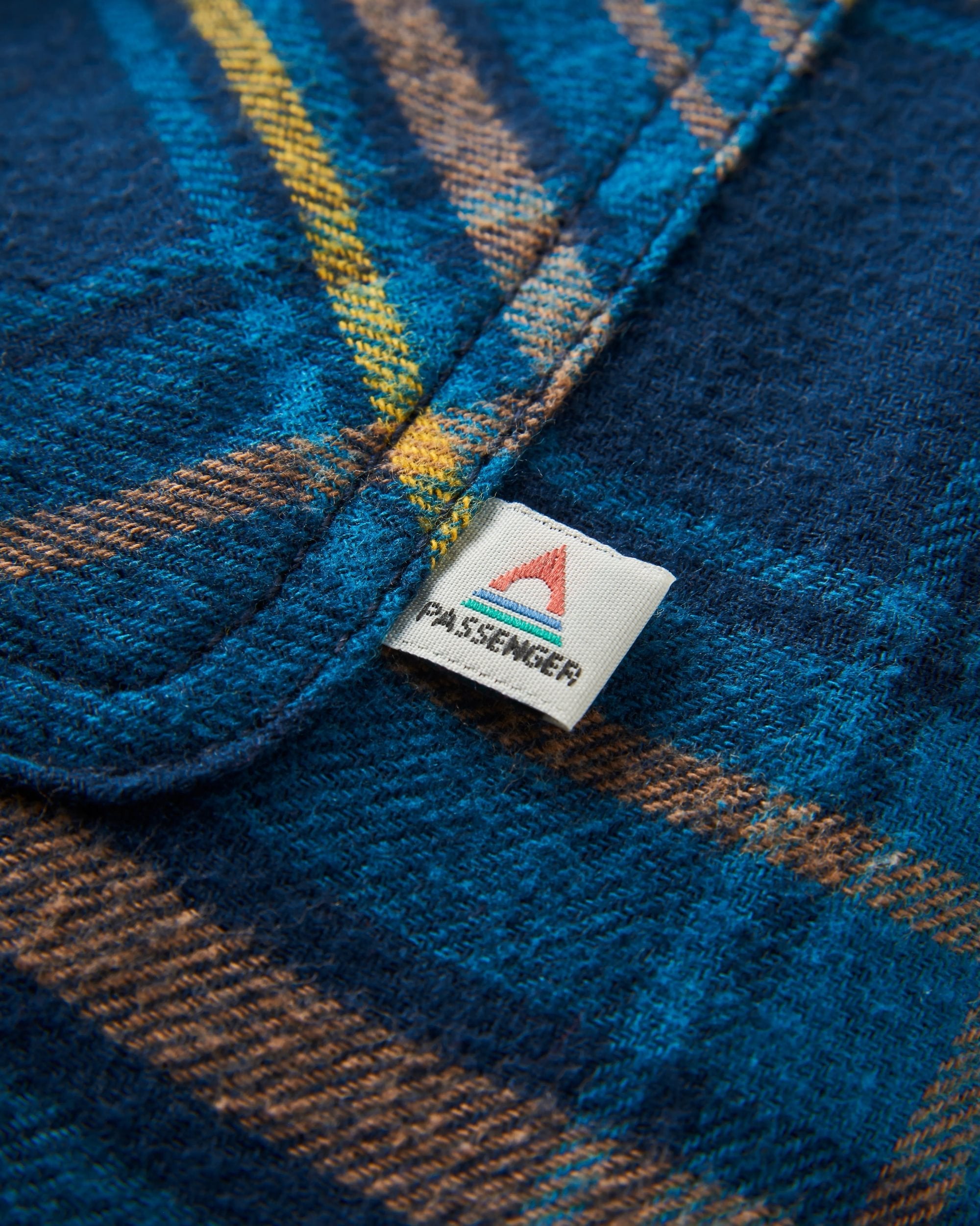Falcon Organic Cotton Jacket - Tidal Blue Check