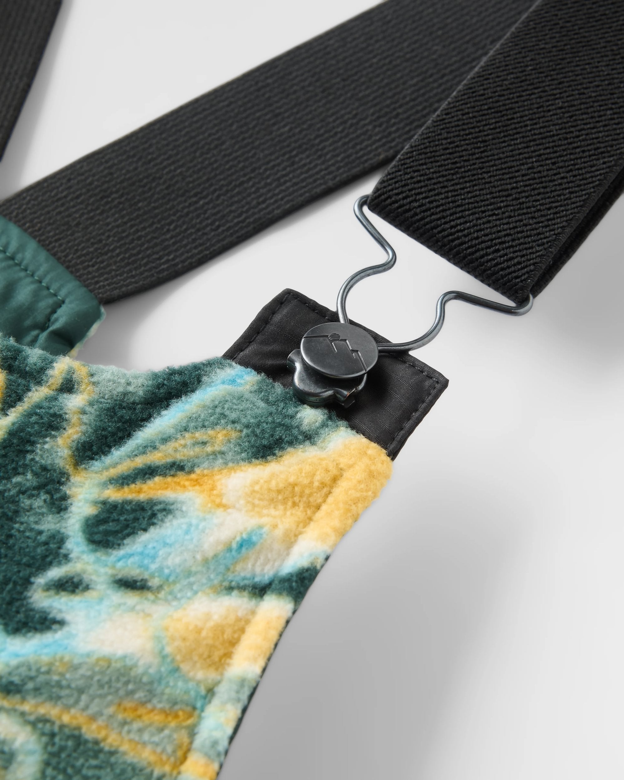 Ace Recycled Polar Fleece Dungarees - Frost Dark Fern