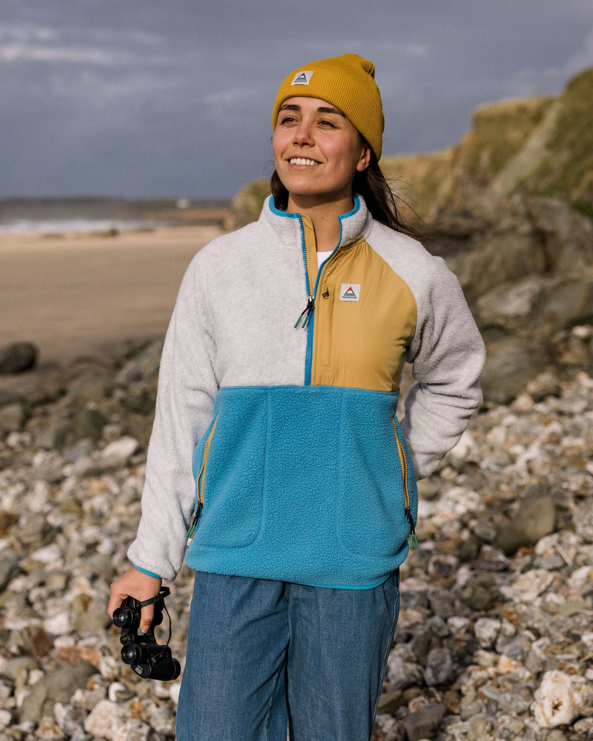 Home Recycled Sherpa Fleece - Atlantic Blue