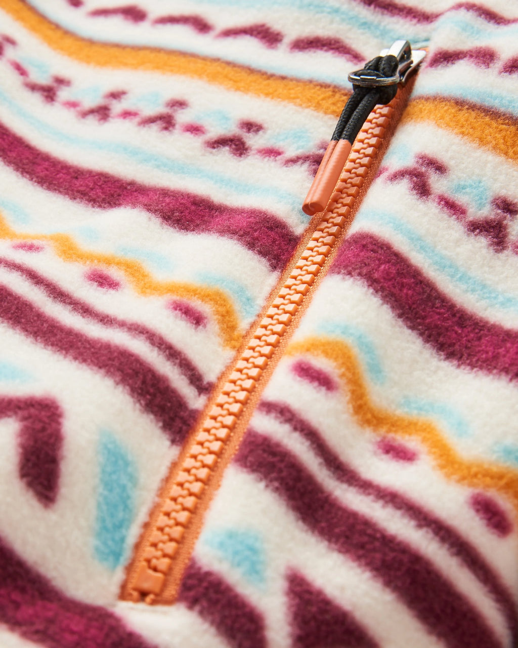 Ayla Micro Polartec® Hooded Fleece - Geo Tracks Birch
