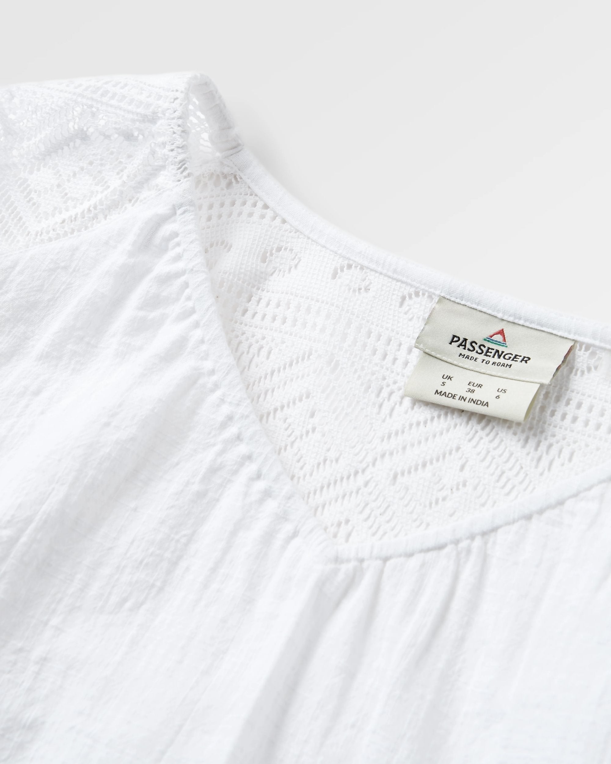Flurry LS Woven Top - White