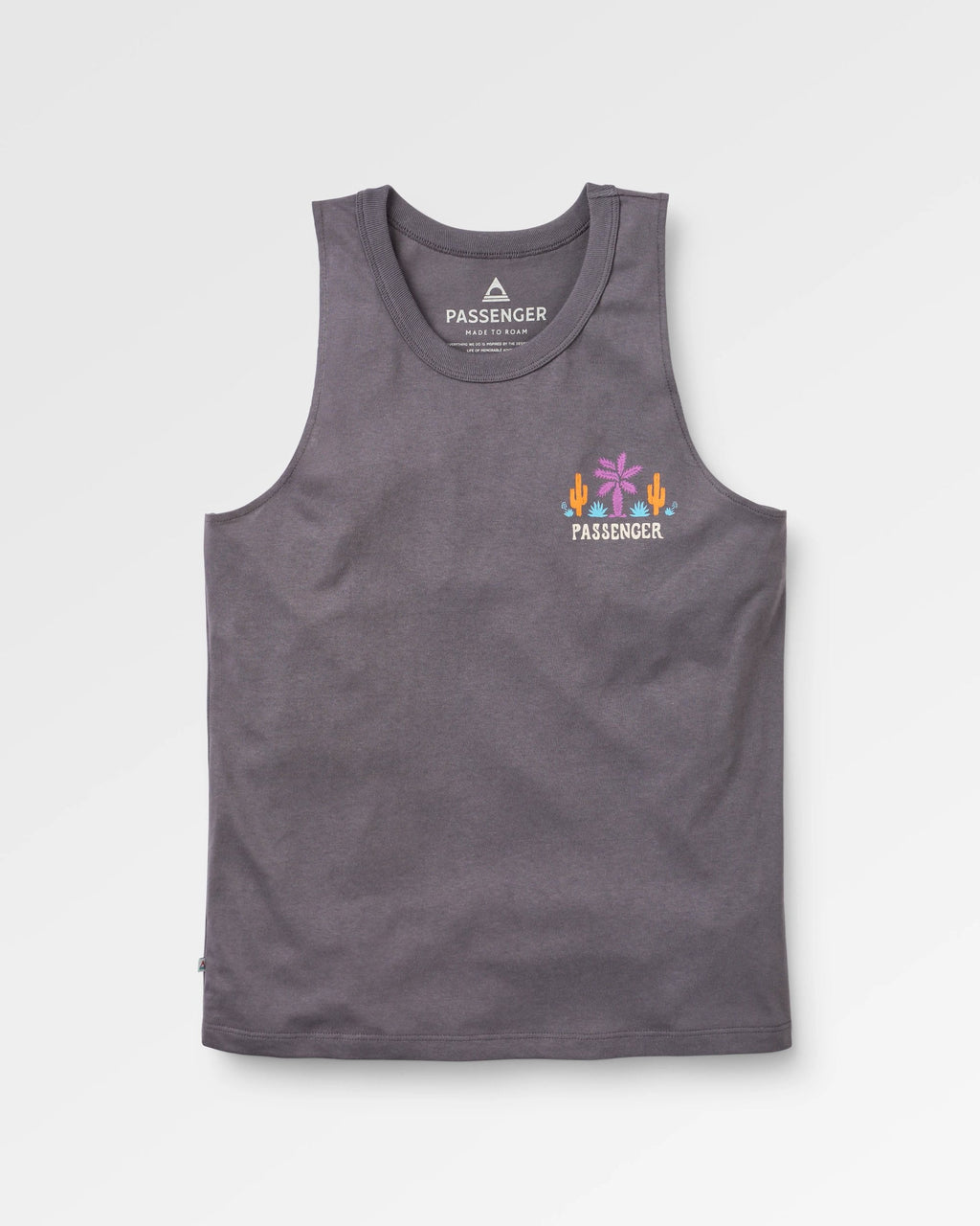 Cactus Recycled Cotton Vest - Faded Black