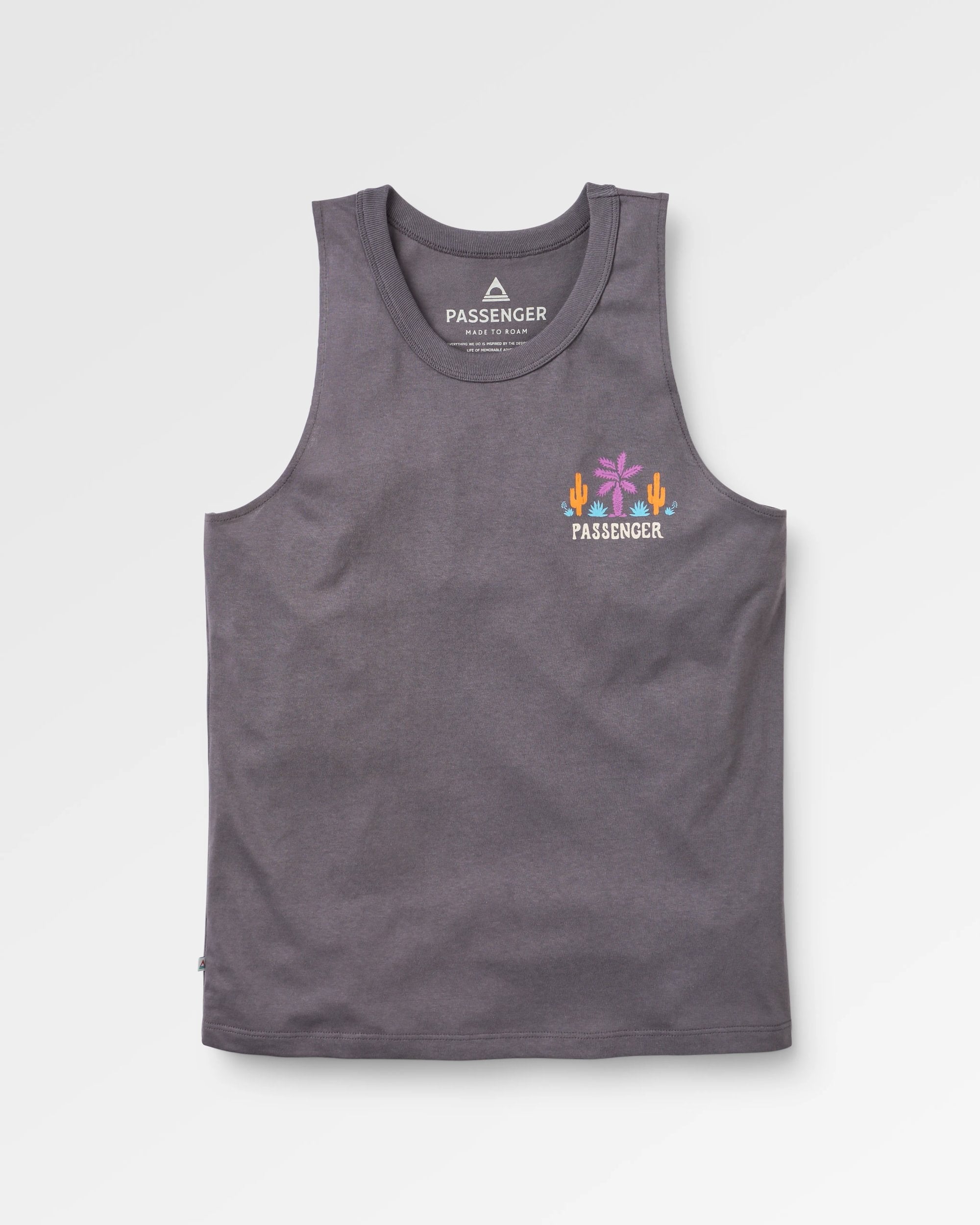 Cactus Recycled Cotton Vest - Faded Black