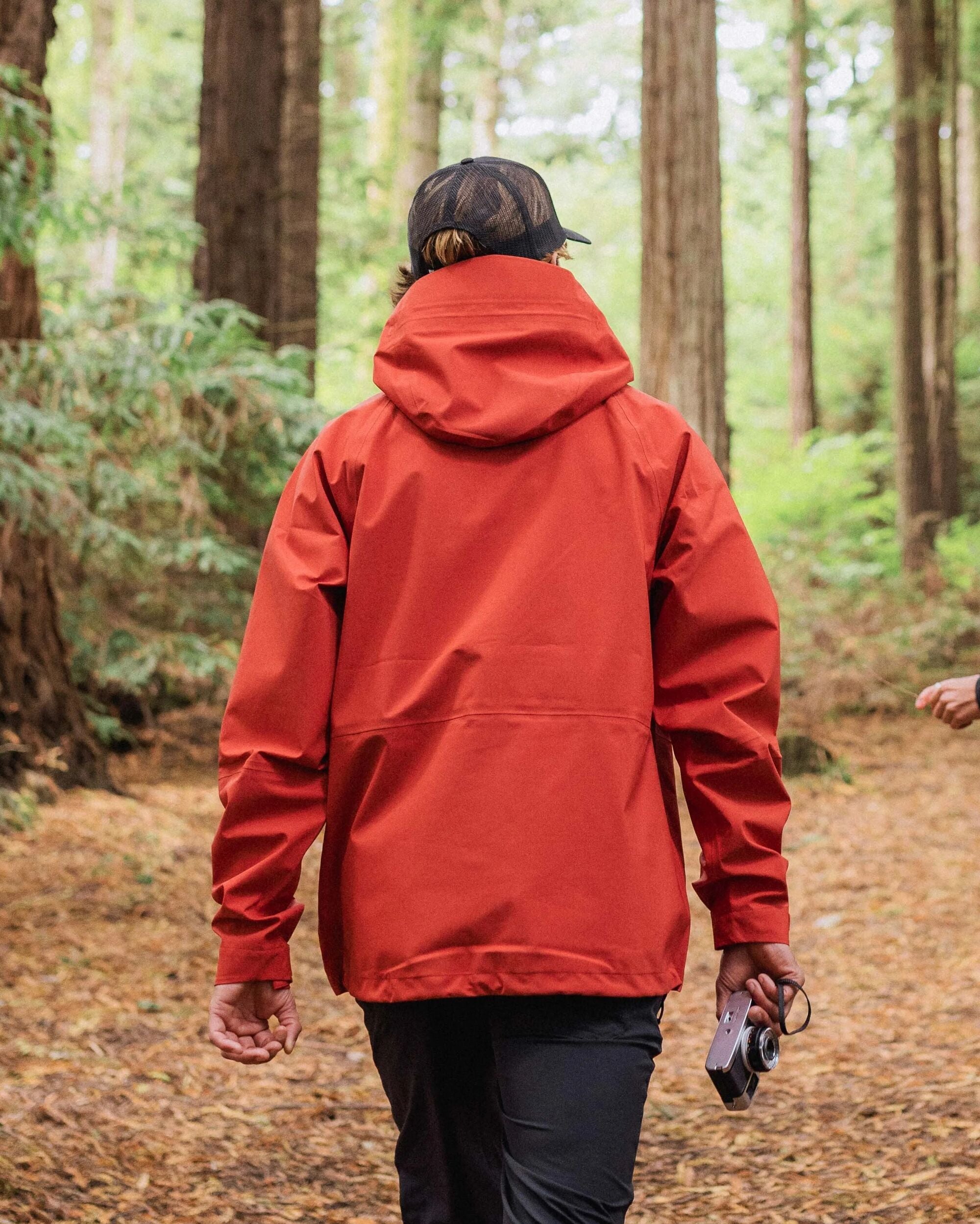 Five Season Recycled Waterproof Jacket - Red Ochre