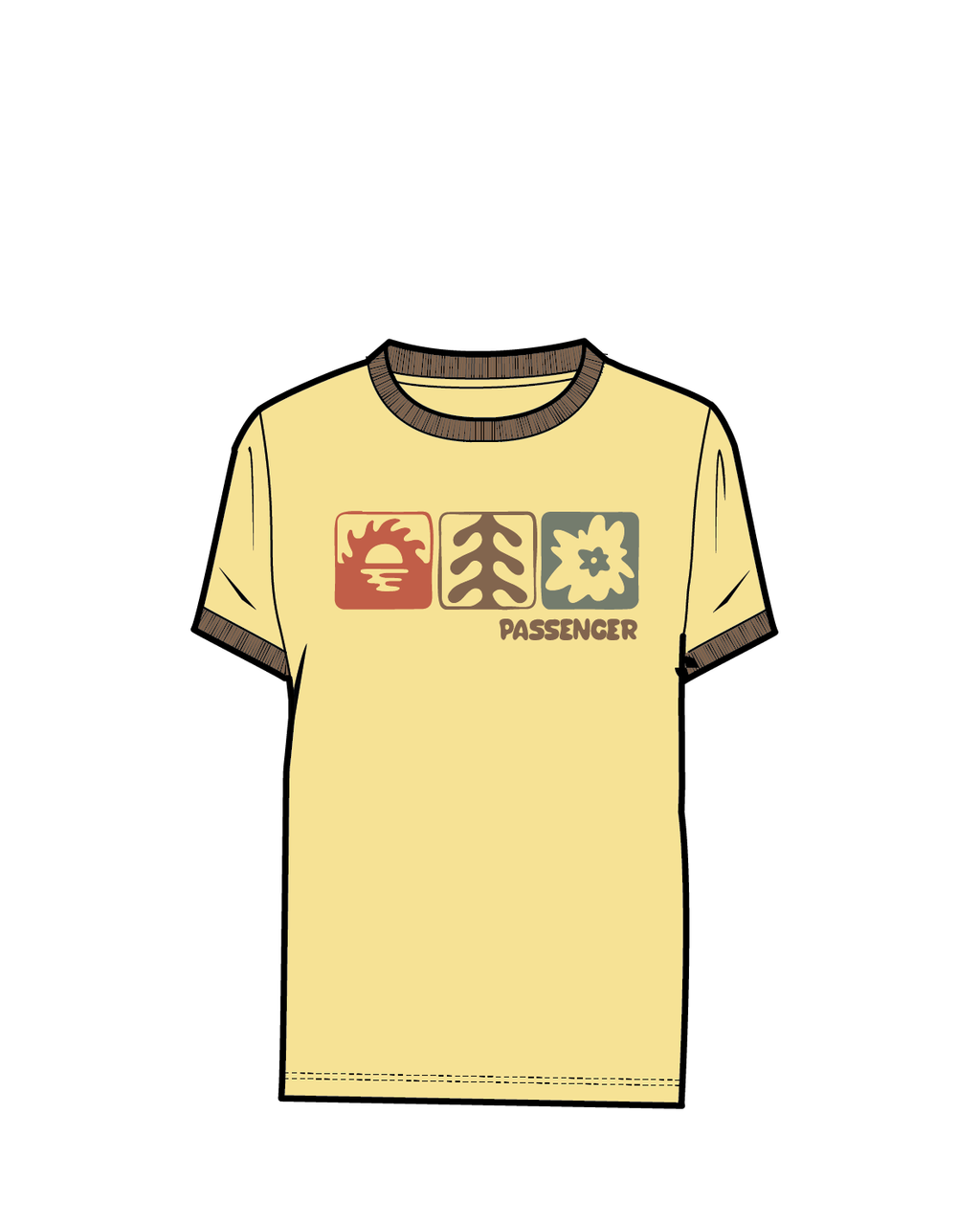 Daze Recycled Cotton T-Shirt - Sunlight